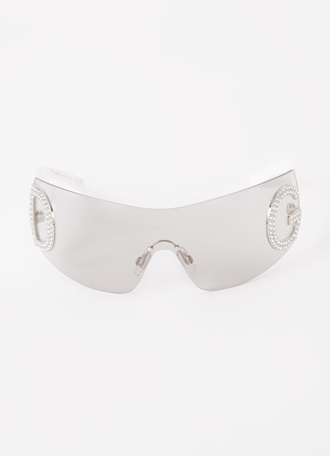Dolce & Gabbana Shield zonnebril DG2298B  - detail wit