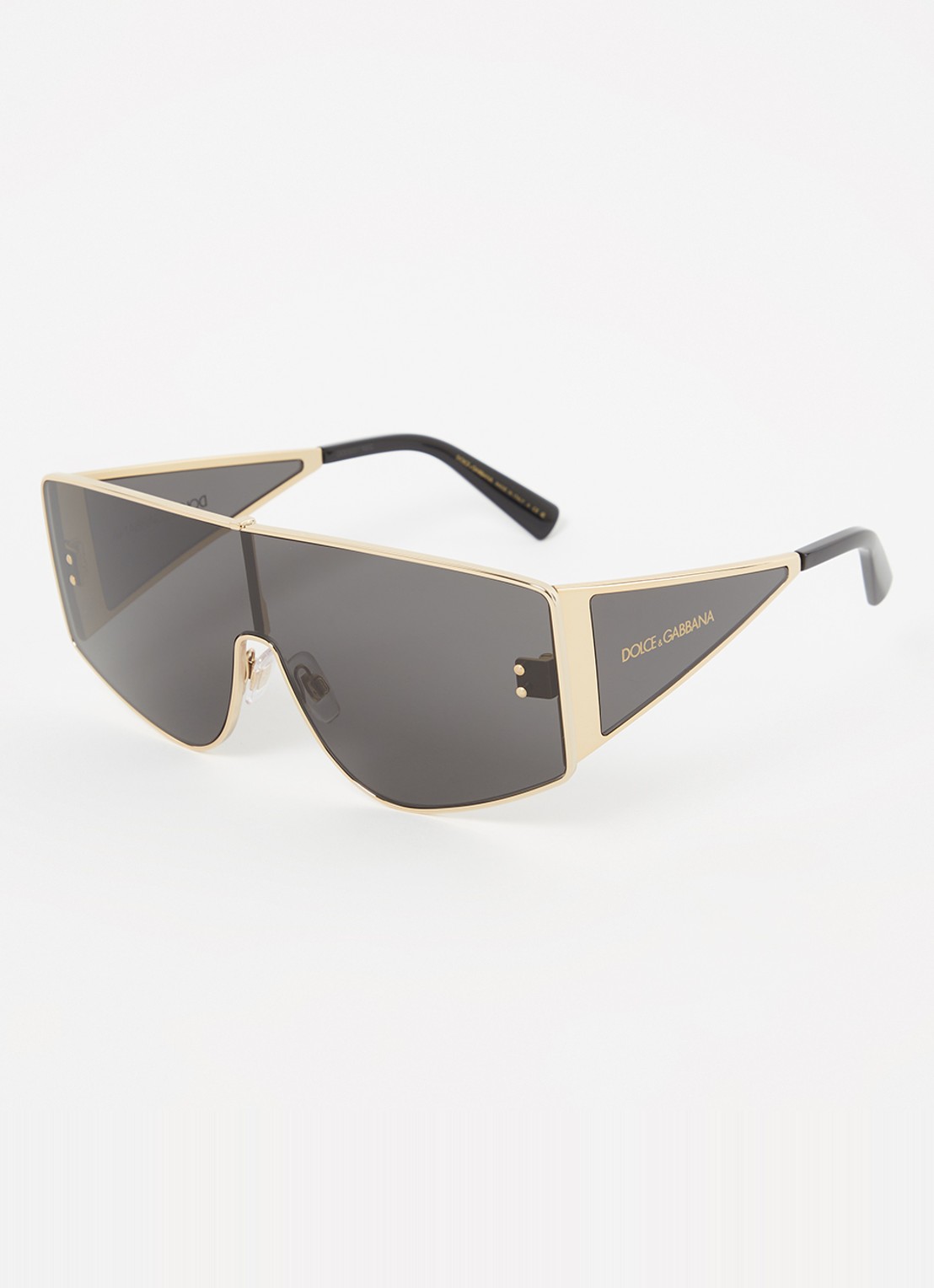 Dolce & Gabbana Shield zonnebril DG2305 - voorkant goud