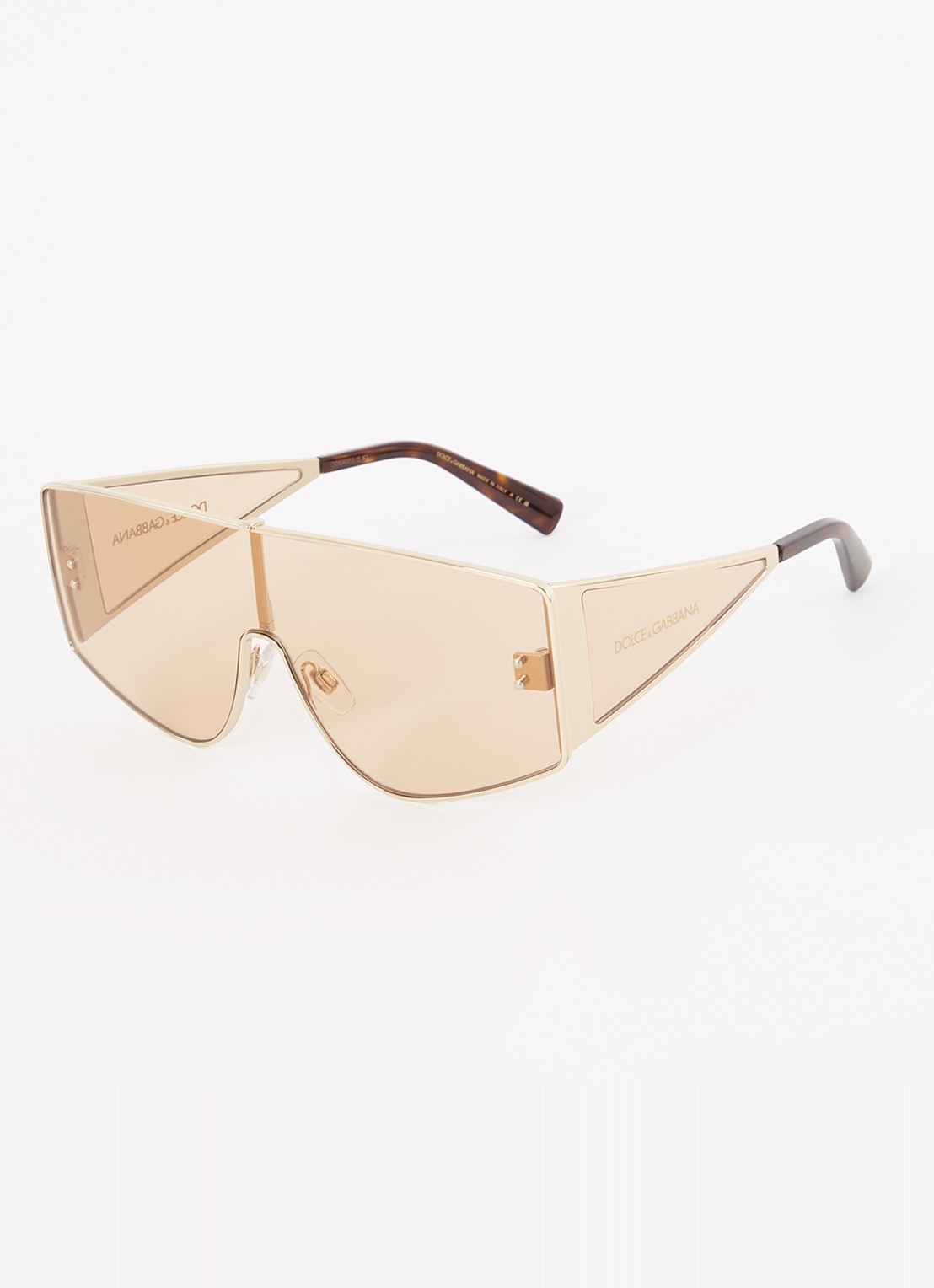 Dolce & Gabbana Shield zonnebril DG2305 - voorkant 4 goud