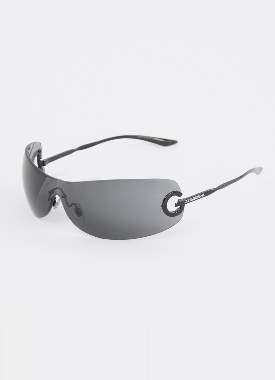 Dolce & Gabbana Shield zonnebril DG2308   - voorkant zwart