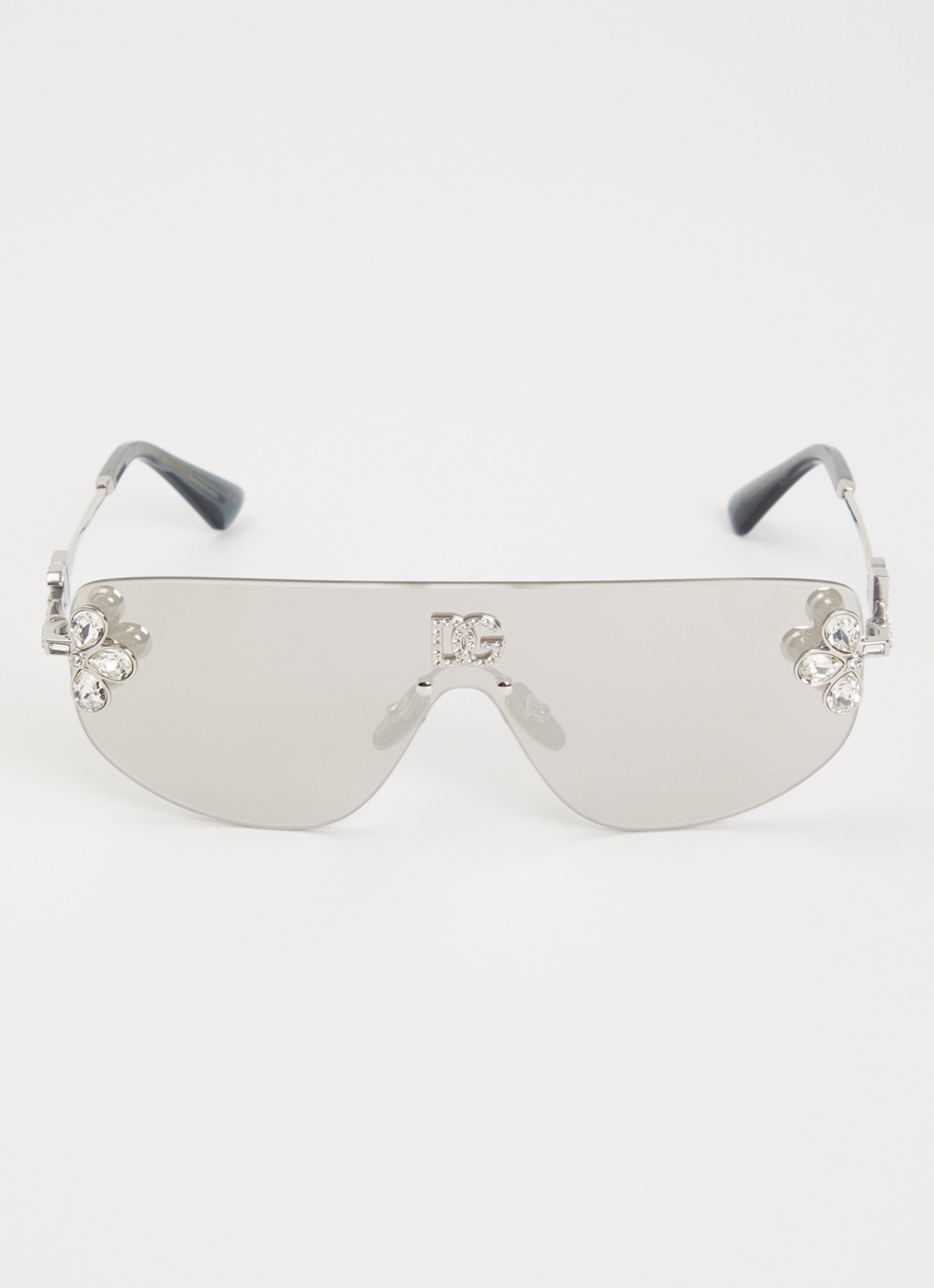 Dolce & Gabbana Shield zonnebril DG2333B - detail 2 zilver