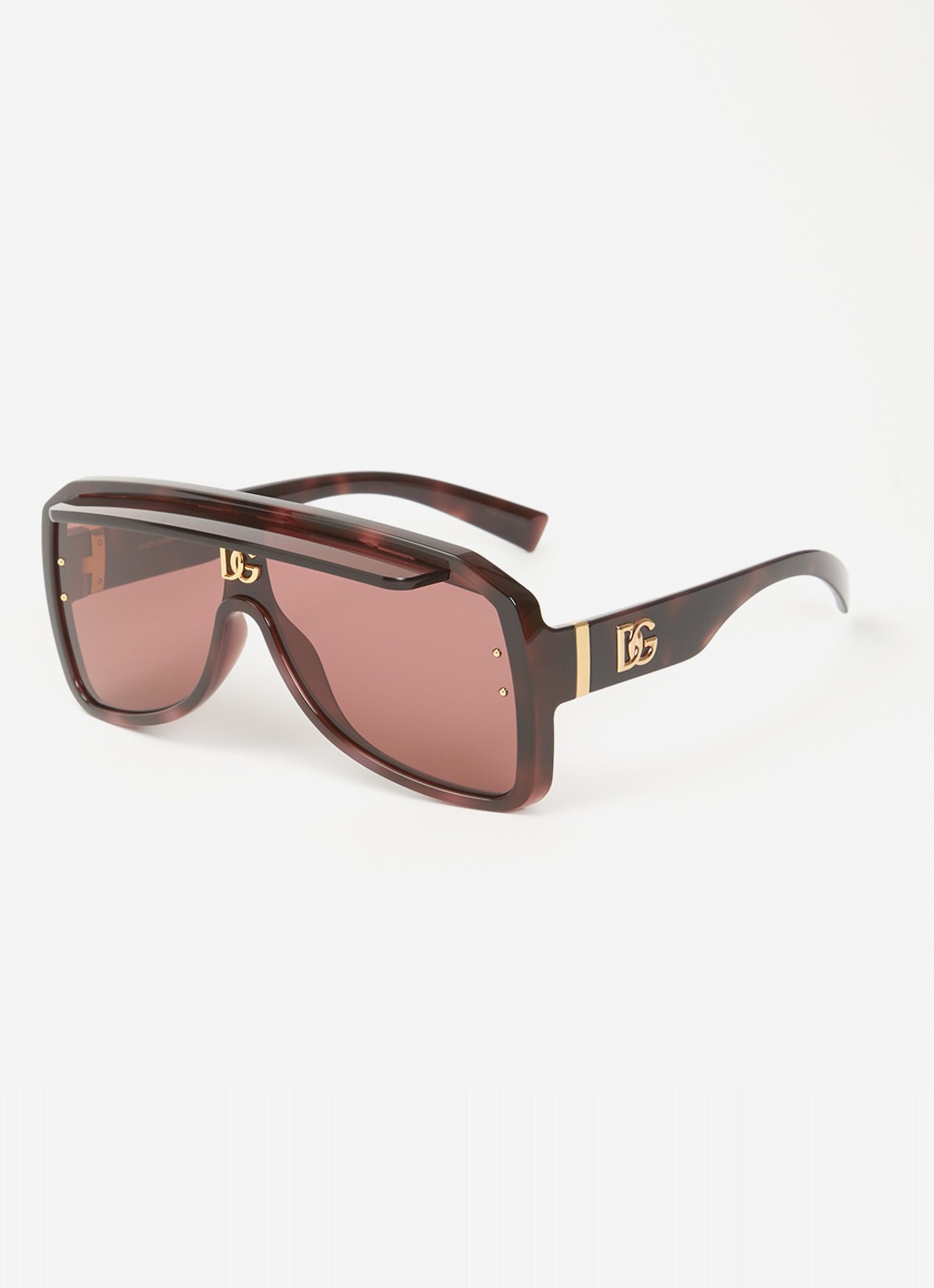 Dolce & Gabbana Shield zonnebril DG6205 - voorkant donkerroze