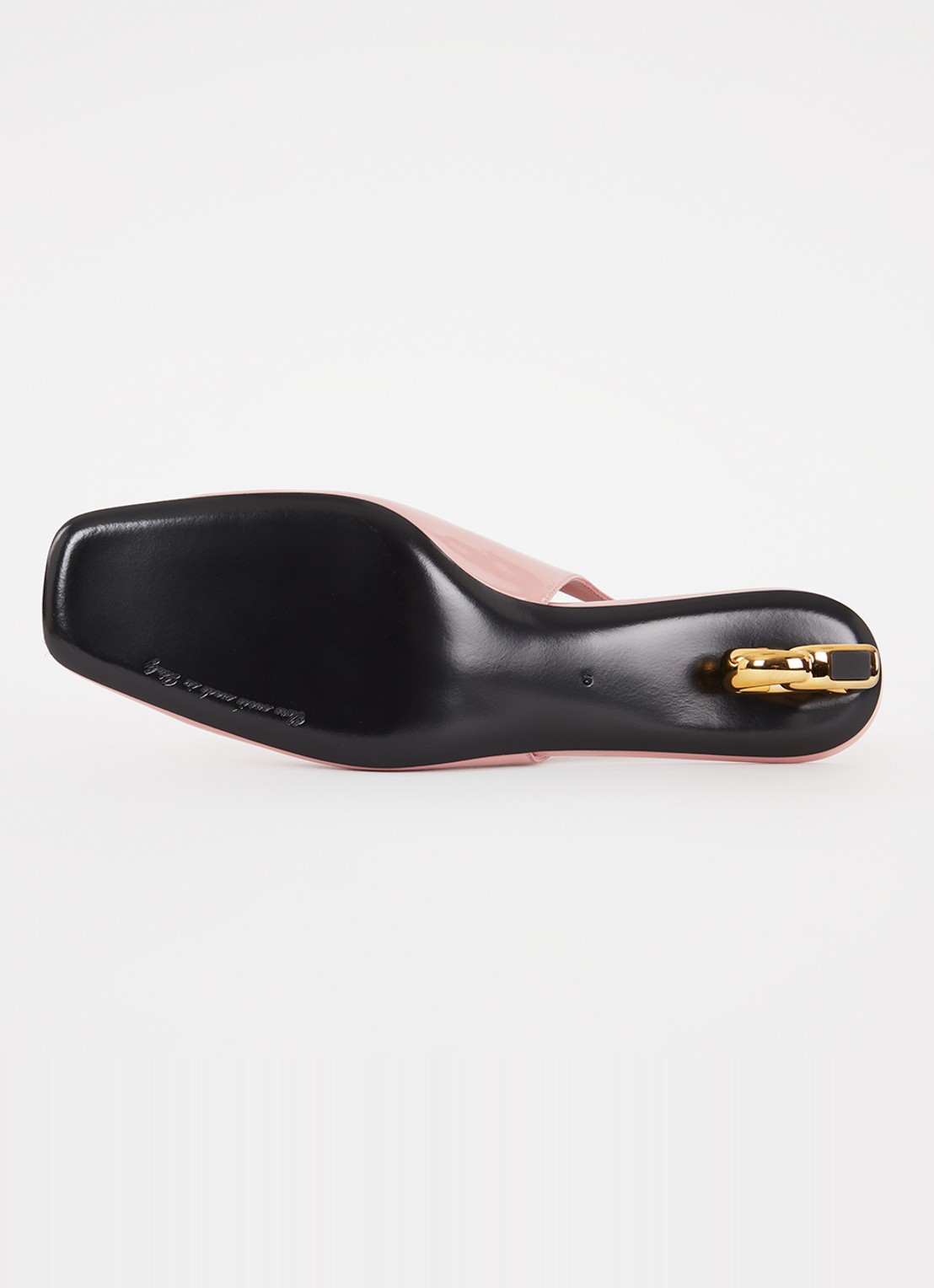 Dolce & Gabbana Slingback van kalfsleer met lakfinish - detail 4 zalmroze