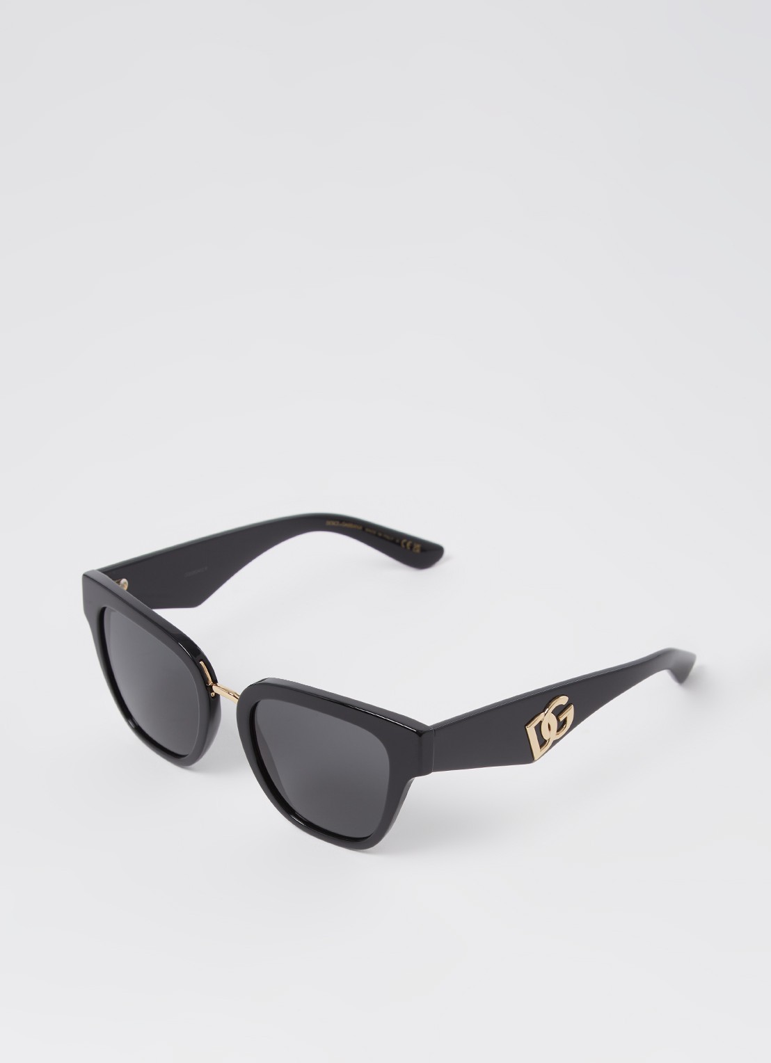 Dolce & Gabbana Wayfarer zonnebril DG4437 - voorkant 4 zwart