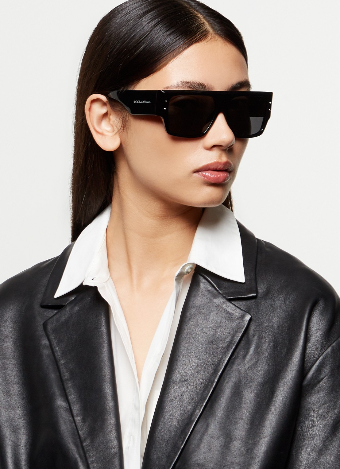 Dolce & Gabbana Wayfarer zonnebril DG4459 - voorkant 2 zwart