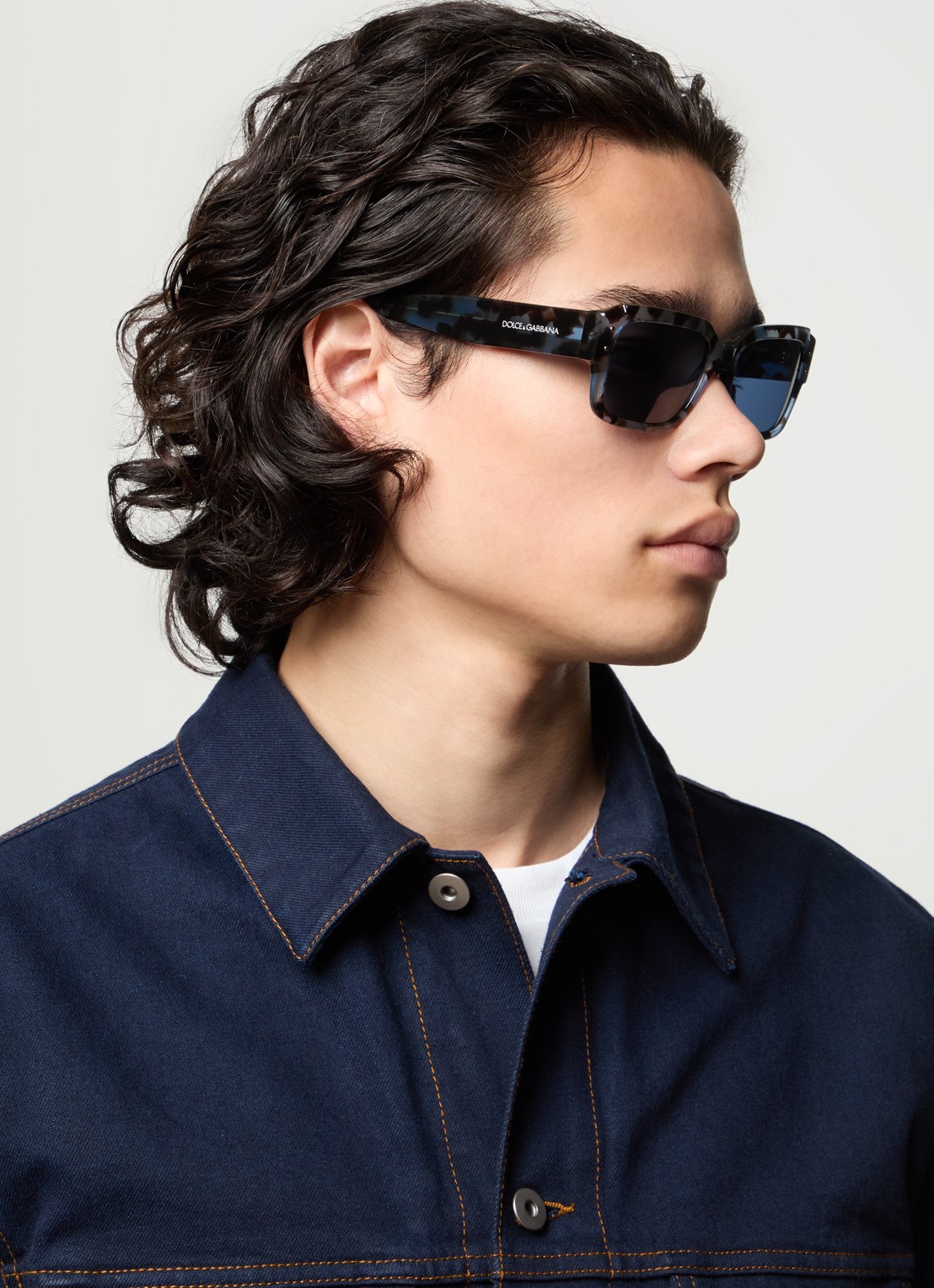Dolce & Gabbana Wayfarer zonnebril DG4460 - voorkant 2 blauw
