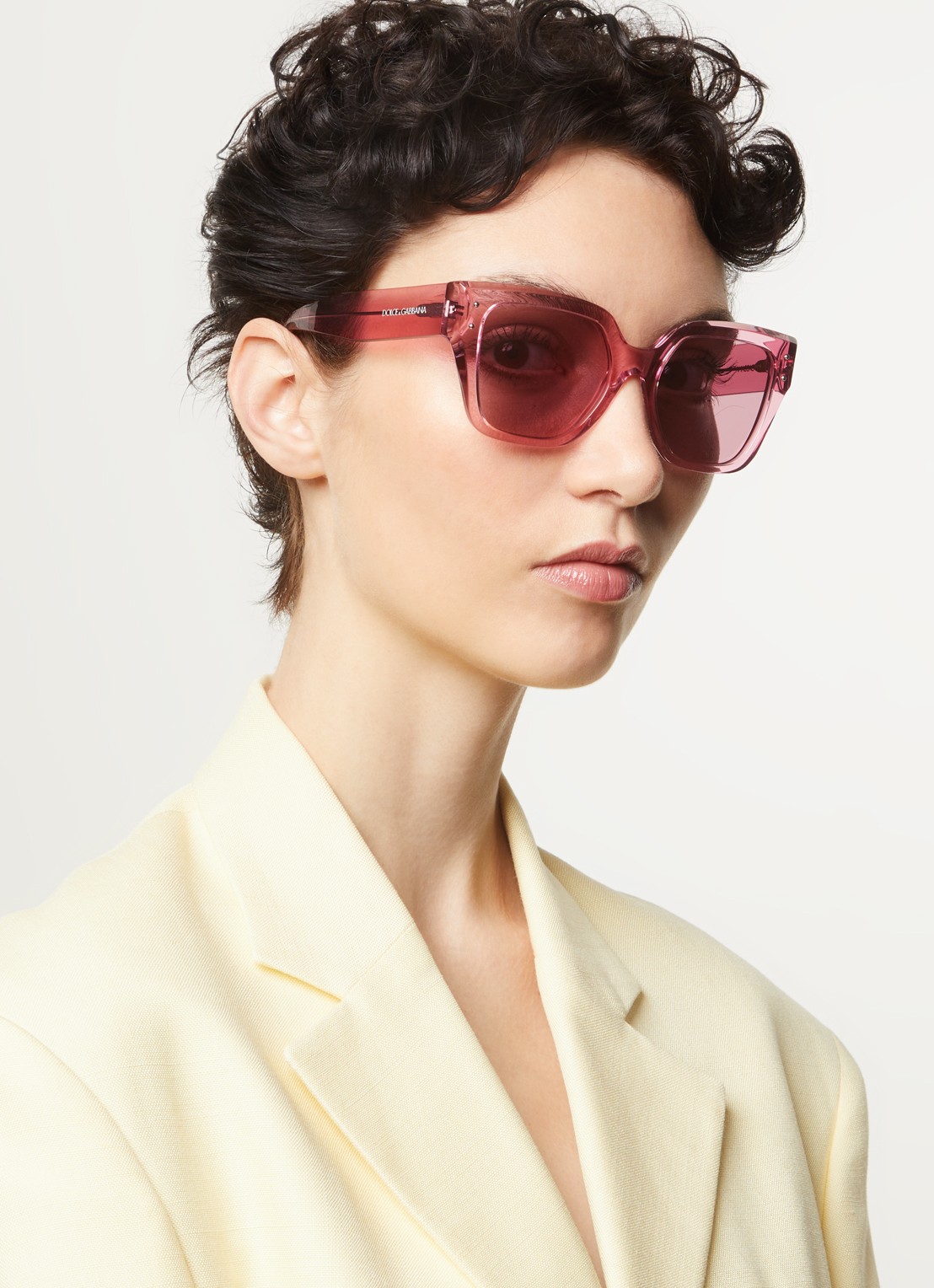 Dolce & Gabbana Wayfarer zonnebril DG4471 - voorkant 2 roze