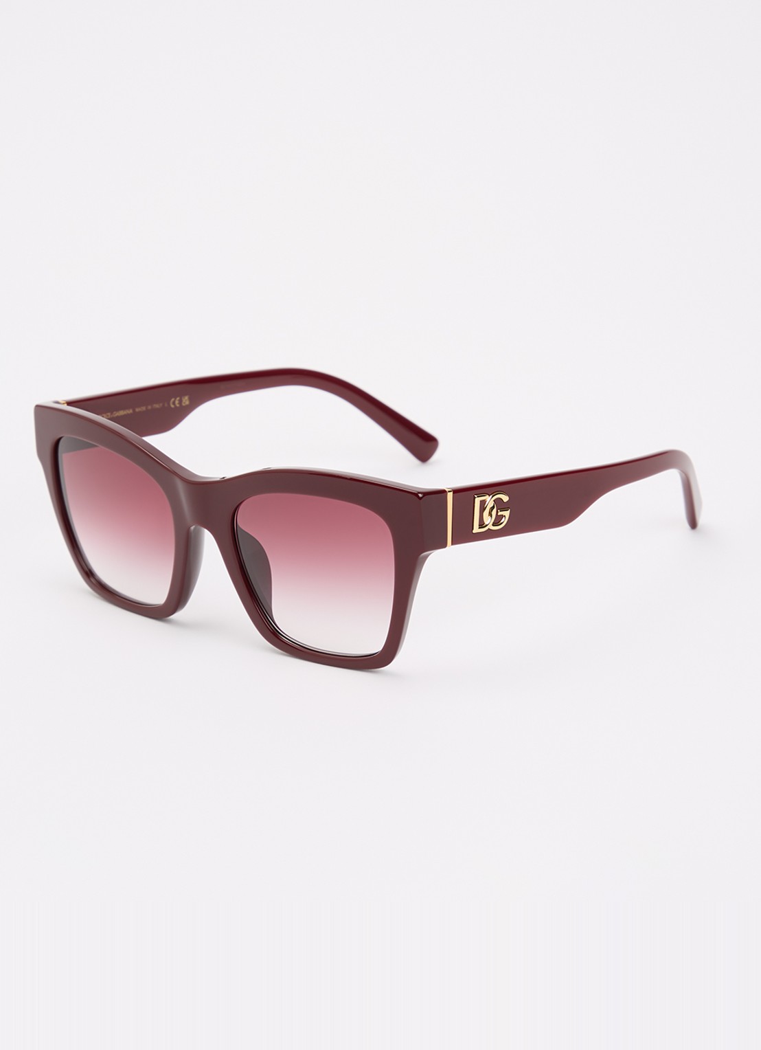 Dolce & Gabbana Wayfarer zonnebril DG4512 - voorkant 4 bordeauxrood