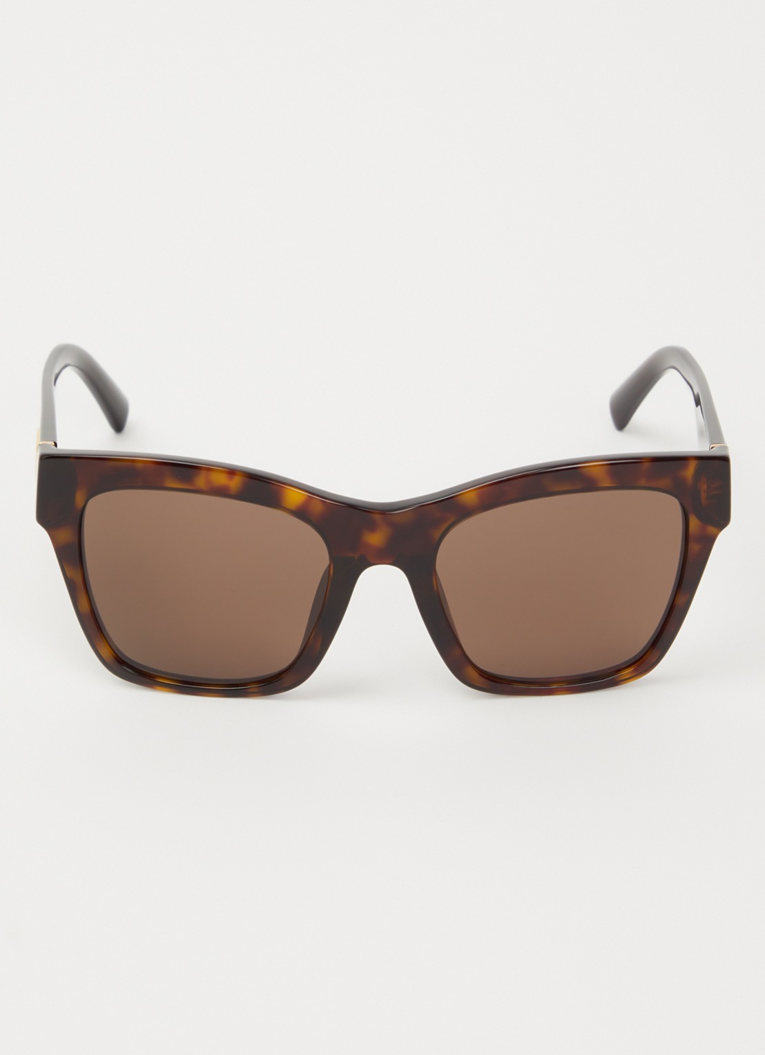 Dolce & Gabbana Wayfarer zonnebril DG4512 - detail 2 donkerbruin
