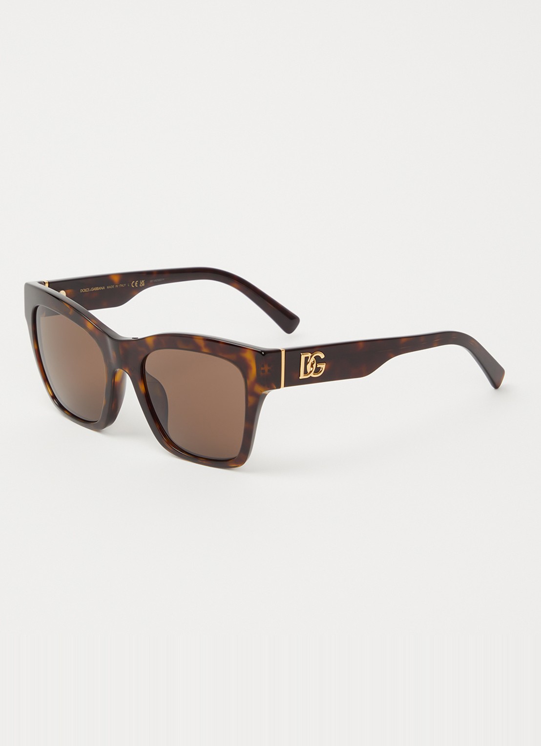 Dolce & Gabbana Wayfarer zonnebril DG4512 - voorkant donkerbruin