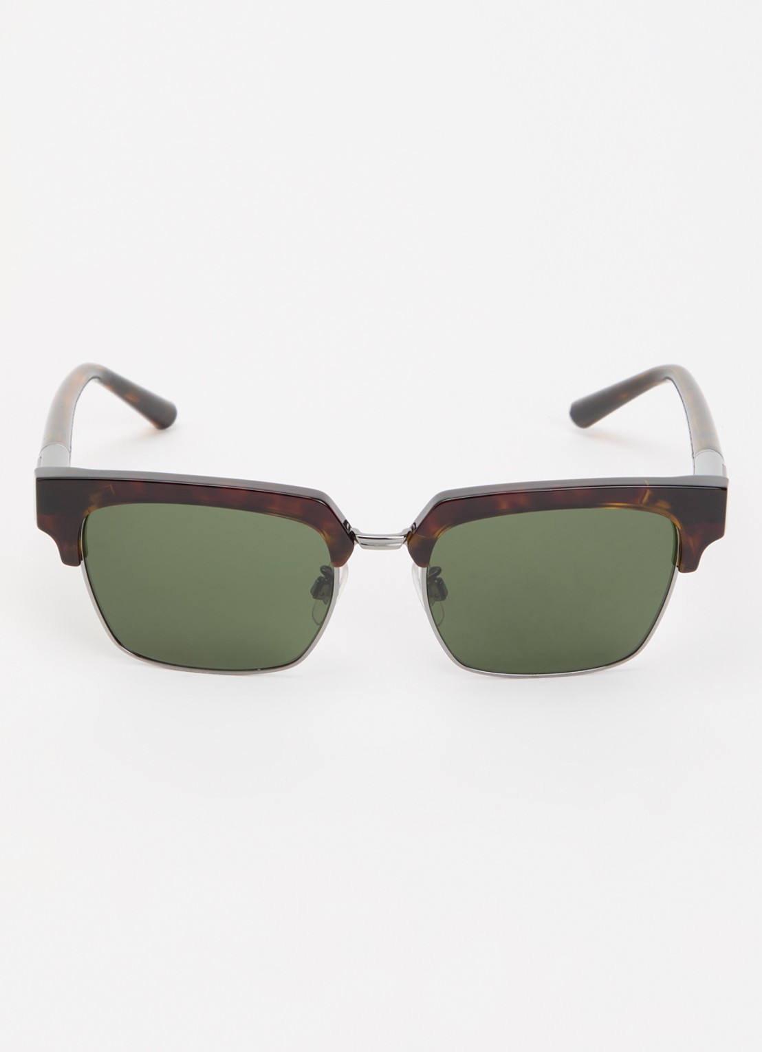 Dolce & Gabbana Wayfarer zonnebril DG4522 - detail donkerbruin