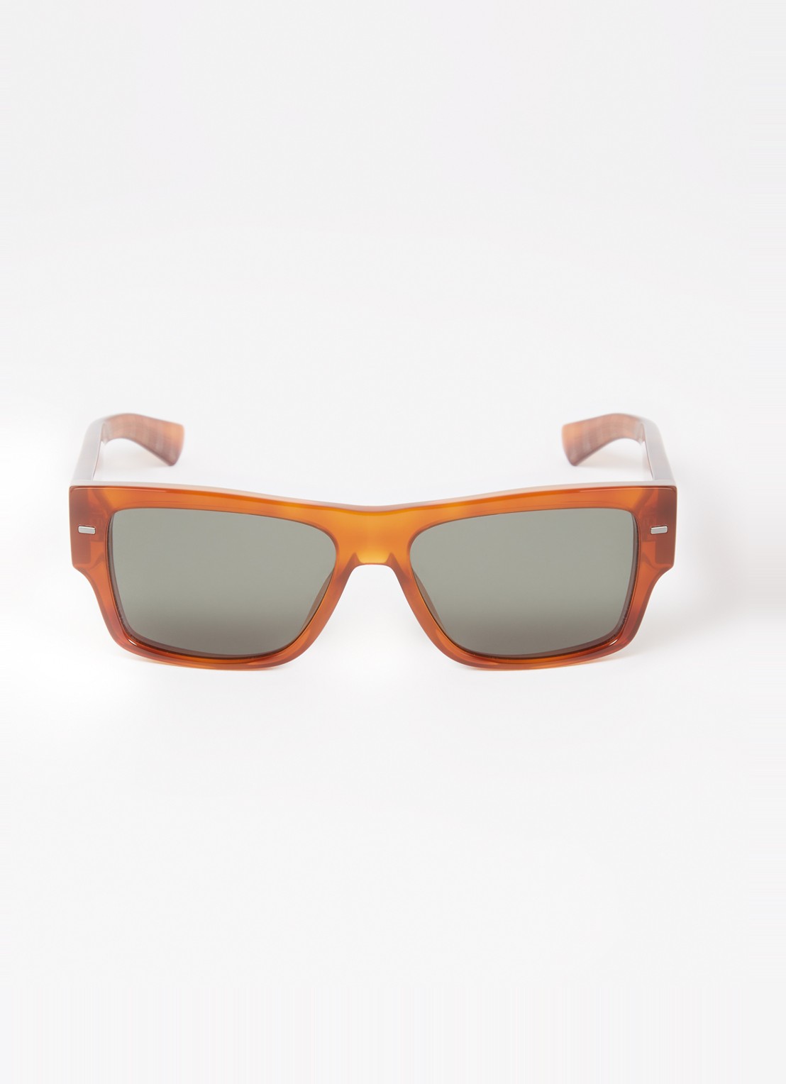 Dolce & Gabbana Wayfarer zonnebril gepolariseerd DG4451 - detail oranjebruin
