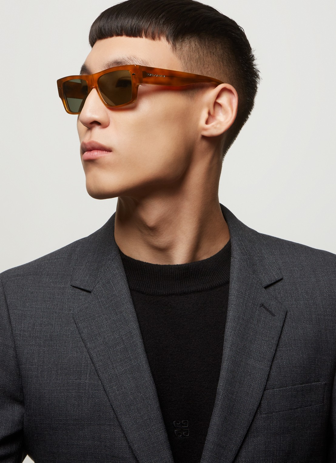 Dolce & Gabbana Wayfarer zonnebril gepolariseerd DG4451 - voorkant 5 oranjebruin