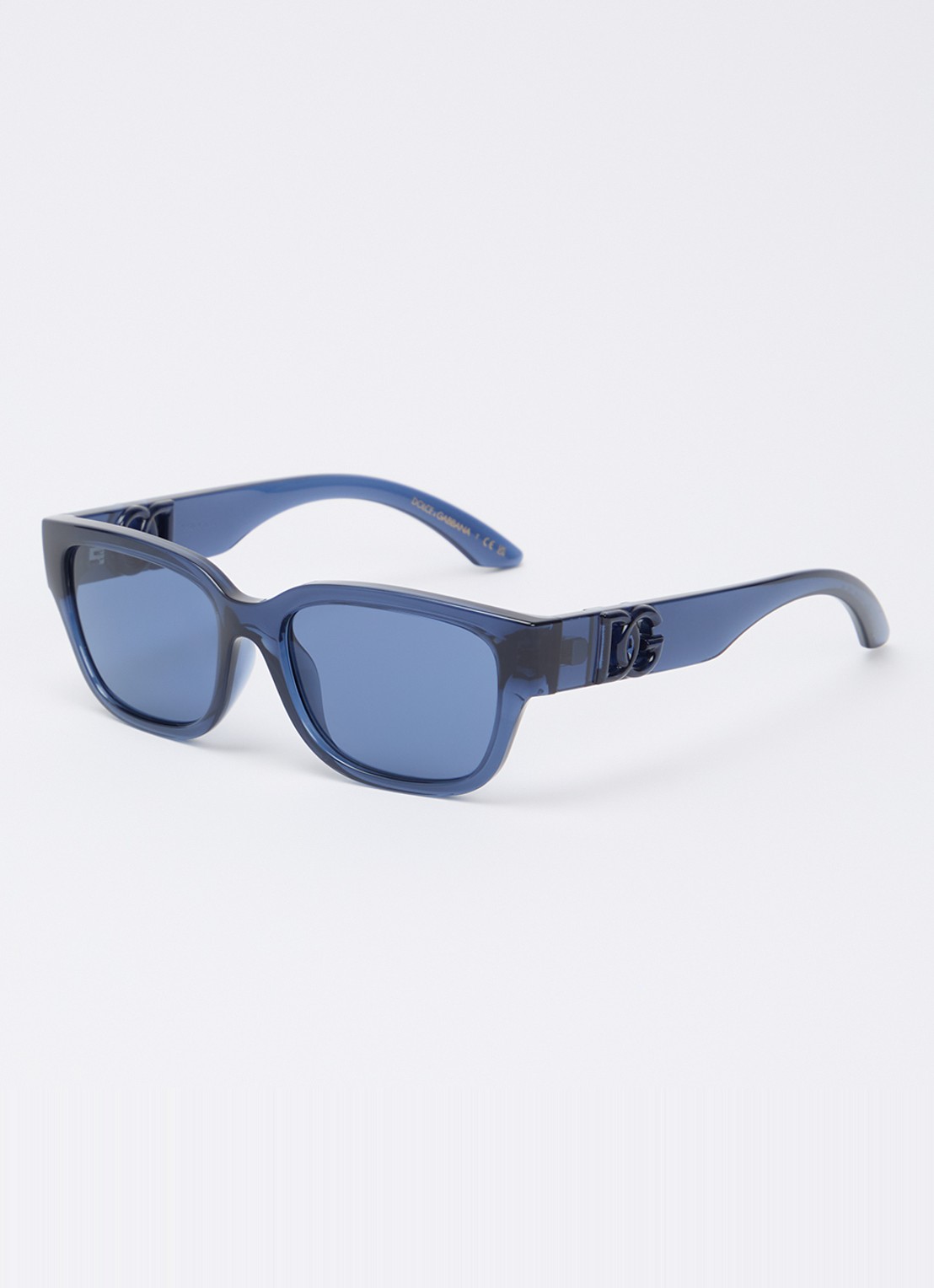 Dolce & Gabbana Wayfarer zonnebril RB3925 - voorkant 4 donkerblauw