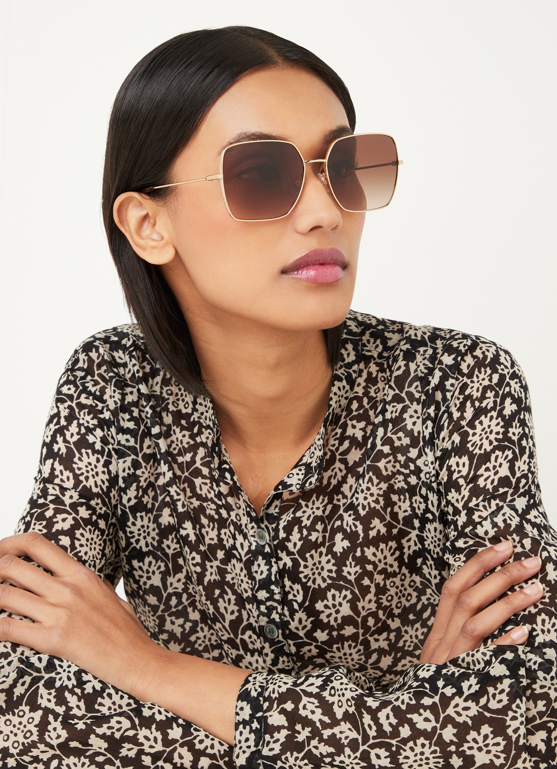 Dolce & Gabbana Zonnebril DG2242 - voorkant 2 goud