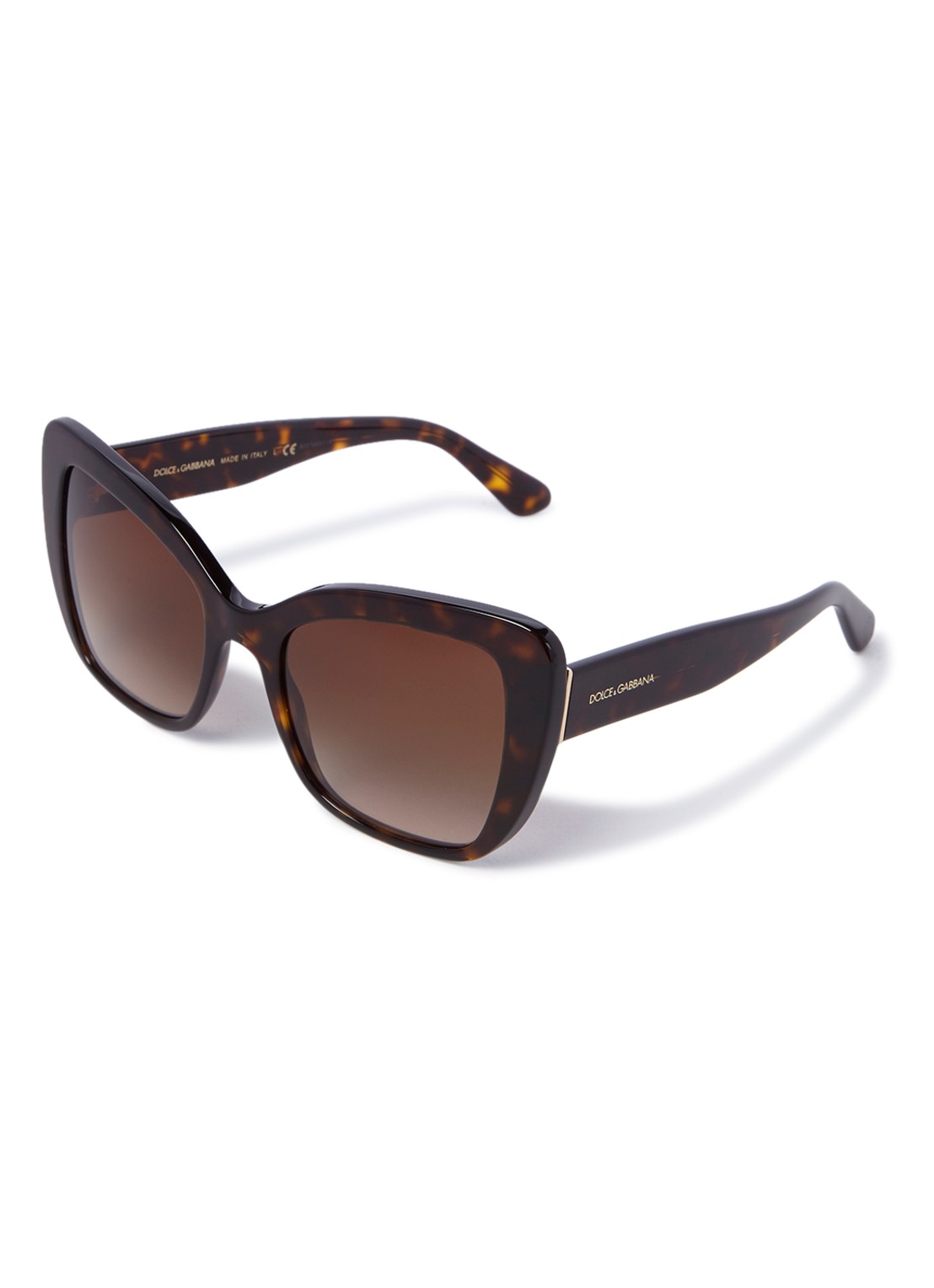Dolce & Gabbana Zonnebril DG4348 - voorkant 3 donkerbruin