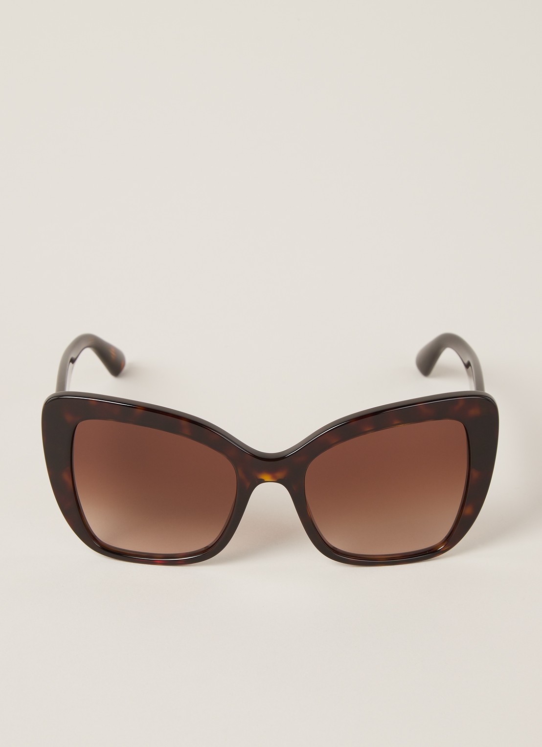 Dolce & Gabbana Zonnebril DG4348 - voorkant 4 donkerbruin