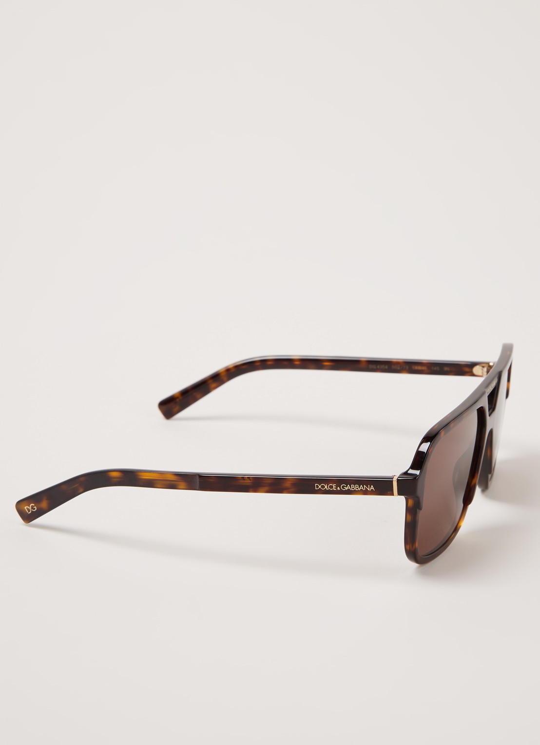 Dolce & Gabbana Zonnebril DG4354 - detail 2 donkerbruin