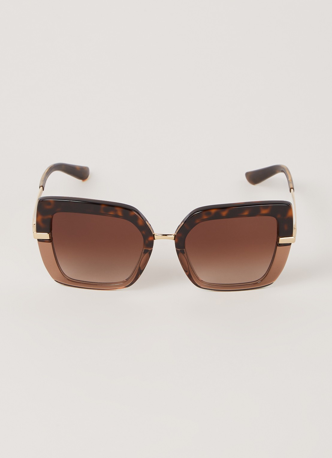 Dolce & Gabbana Zonnebril DG4373 - voorkant 4 donkerbruin
