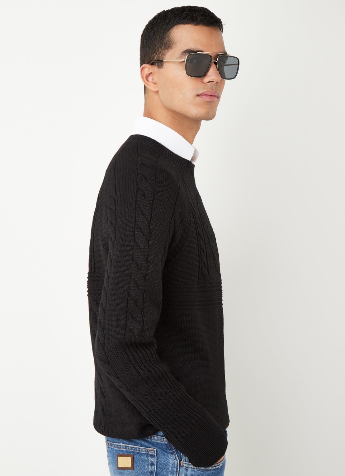 Dolce & Gabbana Zonnebril gepolariseerd DG2220 - voorkant 4 zwart