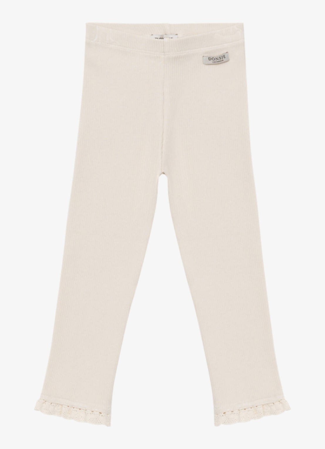 Donsje Amsterdam Affy legging in katoenblend - voorkant 2 beige