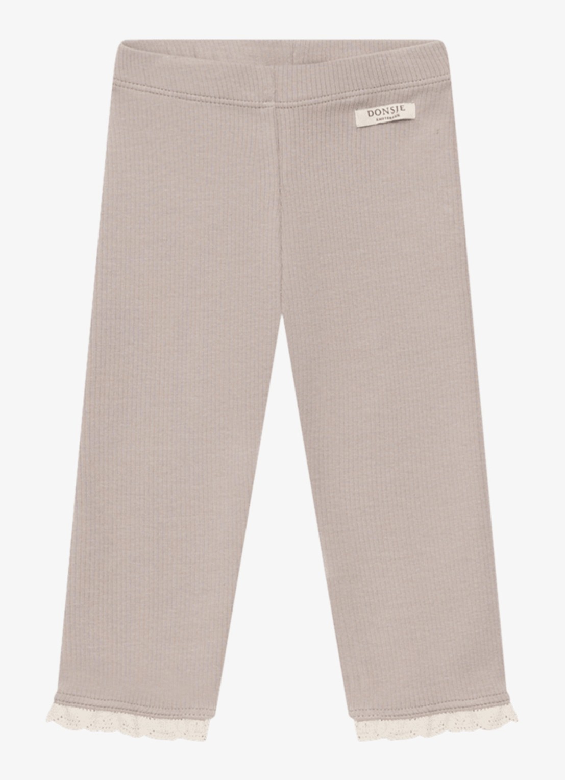Donsje Amsterdam Affy legging met ribstructuur - voorkant 7 oudroze