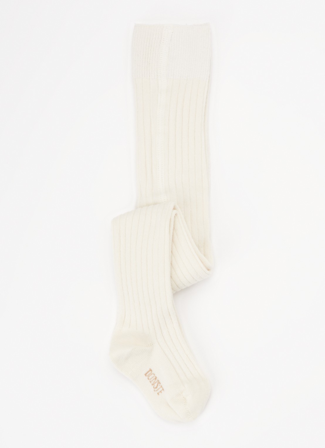 Donsje Amsterdam Aly ribgebreide maillot in katoenblend - detail beige