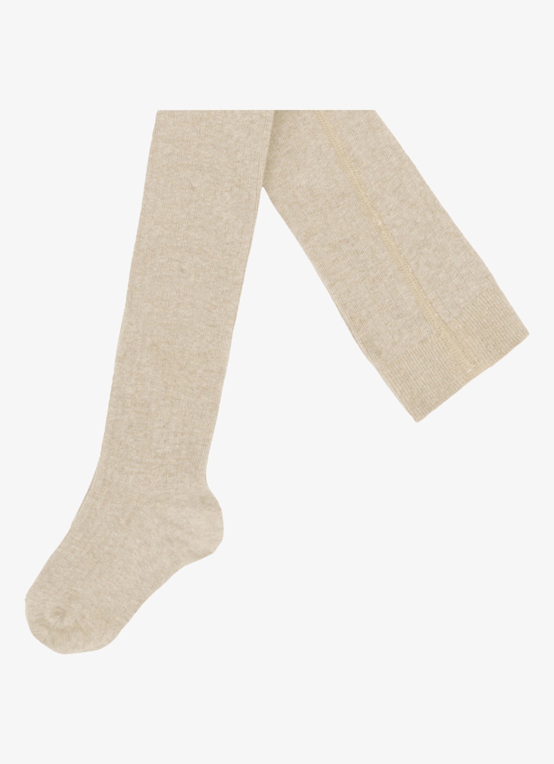 Donsje Amsterdam Aly ribgebreide maillot in katoenblend - detail 4 beige