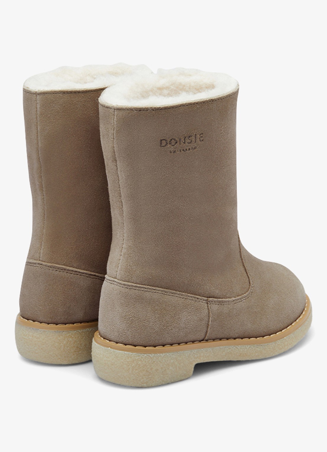 Donsje Amsterdam Aniq chelsea boot - achterkant 3 taupe
