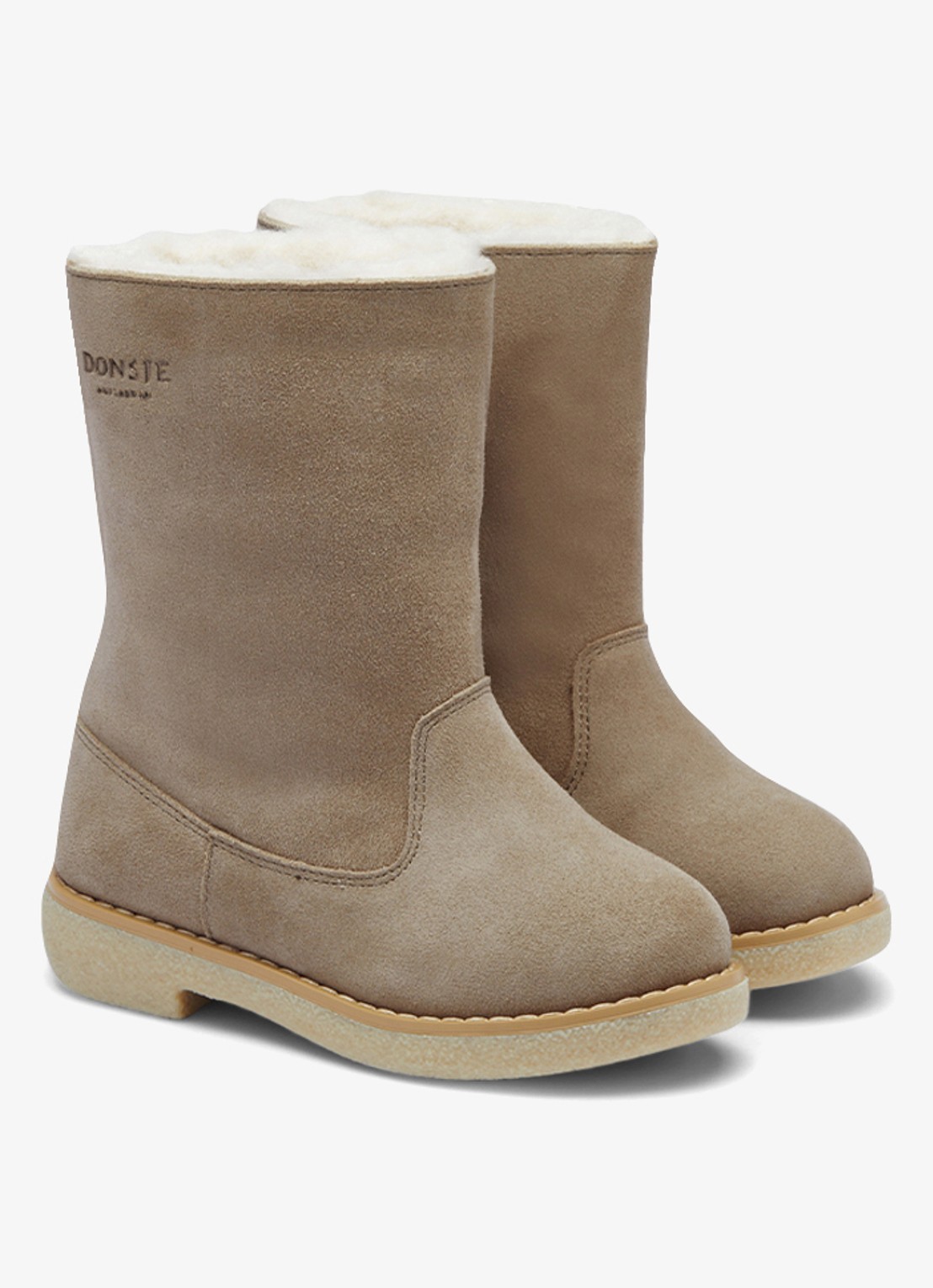 Donsje Amsterdam Aniq chelsea boot - voorkant taupe
