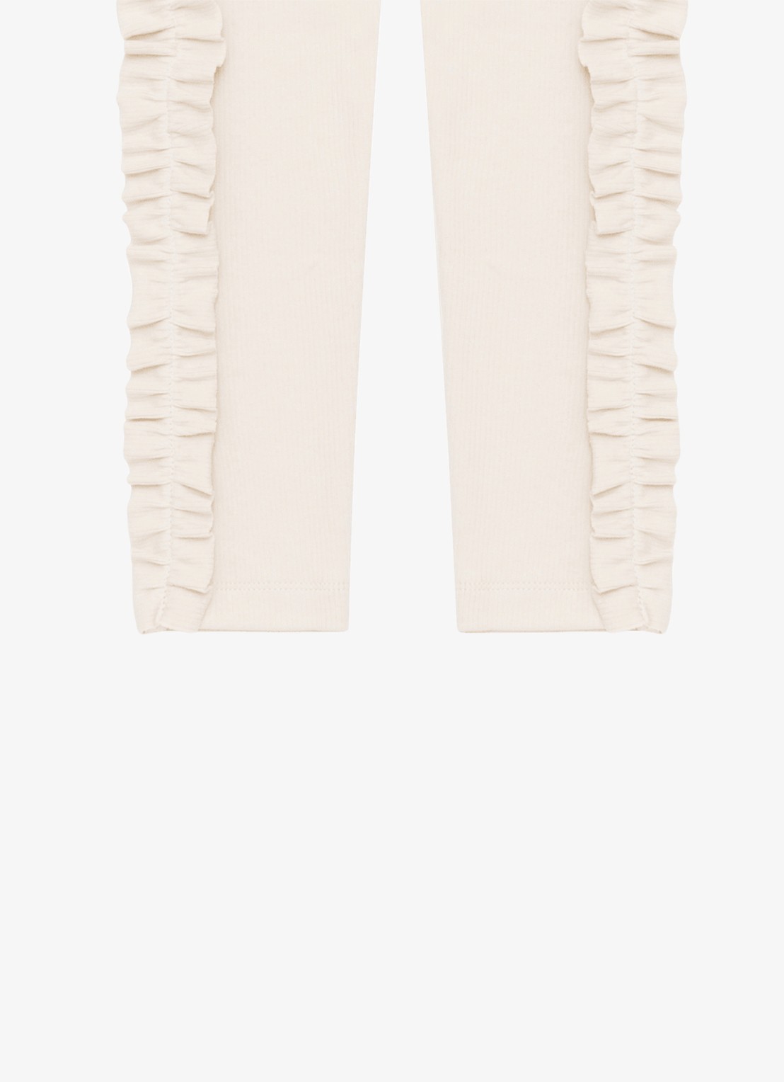 Donsje Amsterdam Audun legging met ruches - detail 3 creme