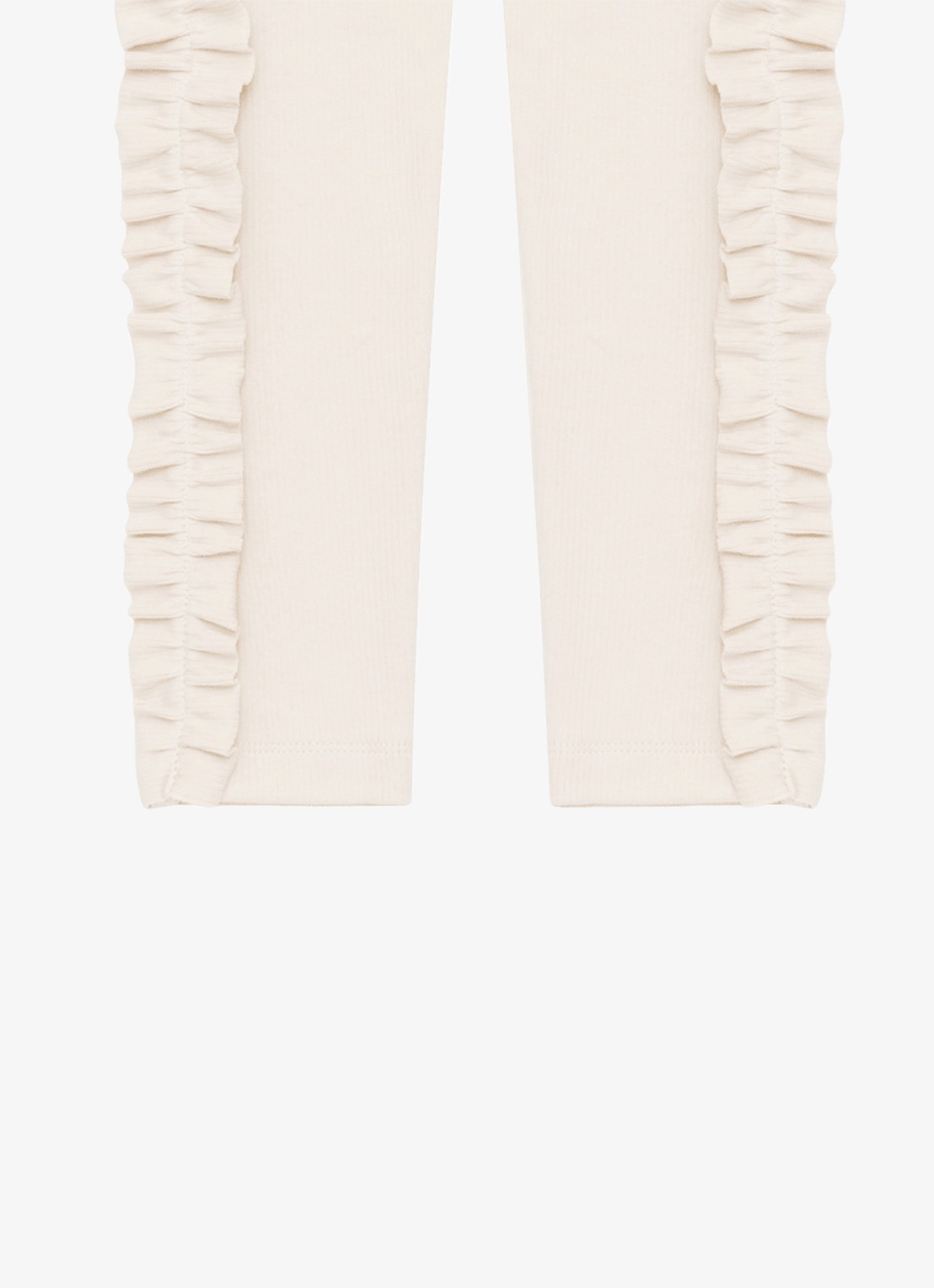Donsje Amsterdam Audun legging met ruches - detail 4 creme