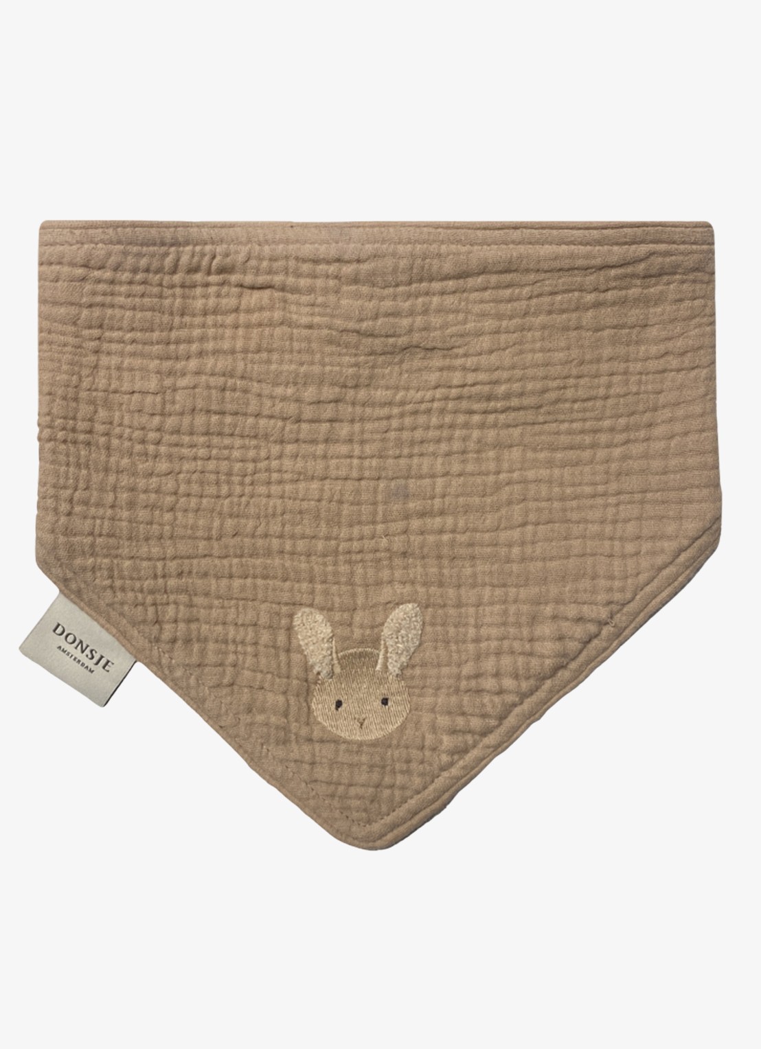 Donsje Amsterdam Bintje Fluffy Bunny slab van katoen  - voorkant beige