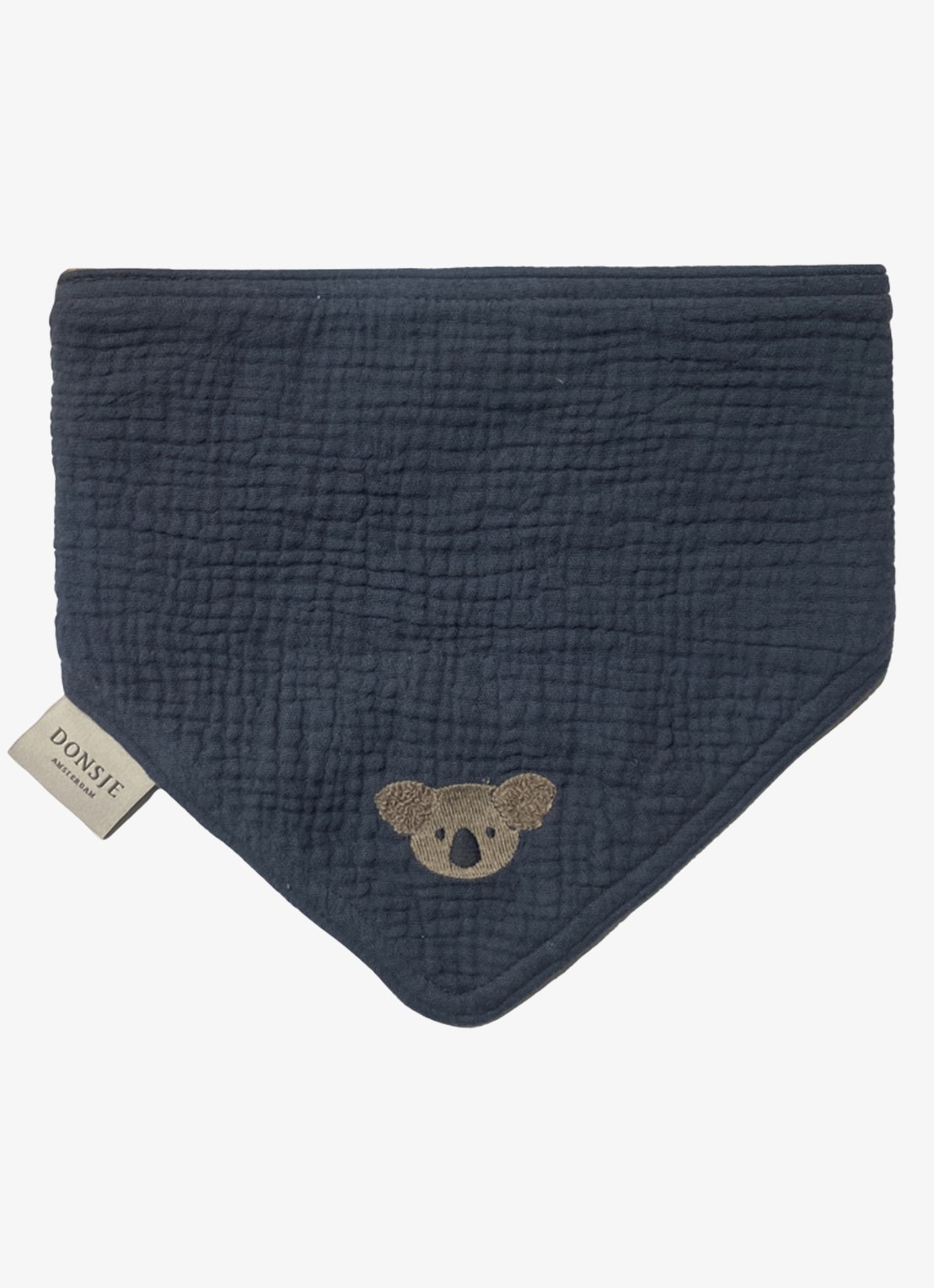 Donsje Amsterdam Bintje Koala slab van katoen  - voorkant donkerblauw