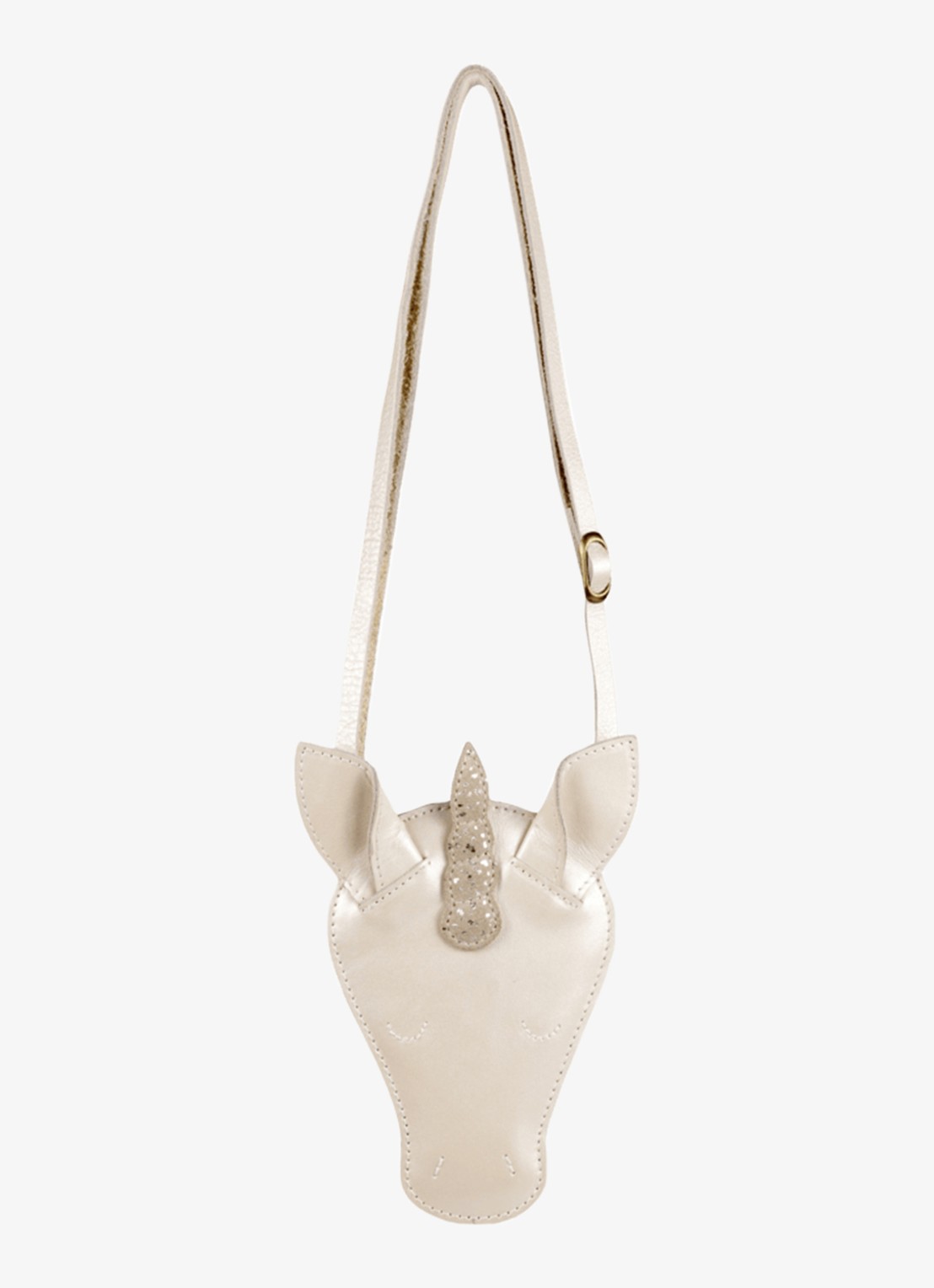 Donsje Amsterdam Blinc Unicorn crossbody tas - achterkant gebroken wit