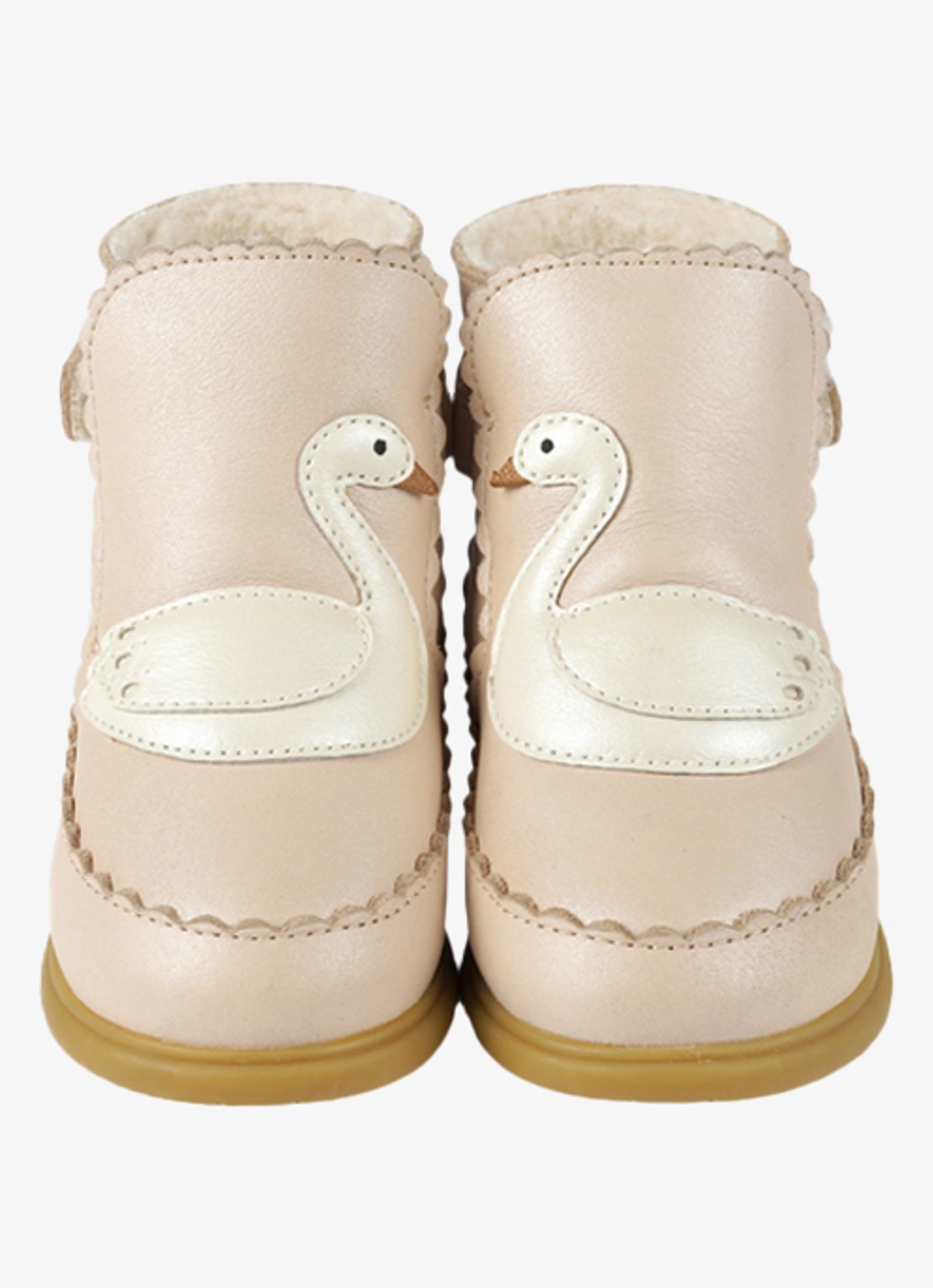 Donsje Amsterdam Boots met borduring - achterkant 3 beige