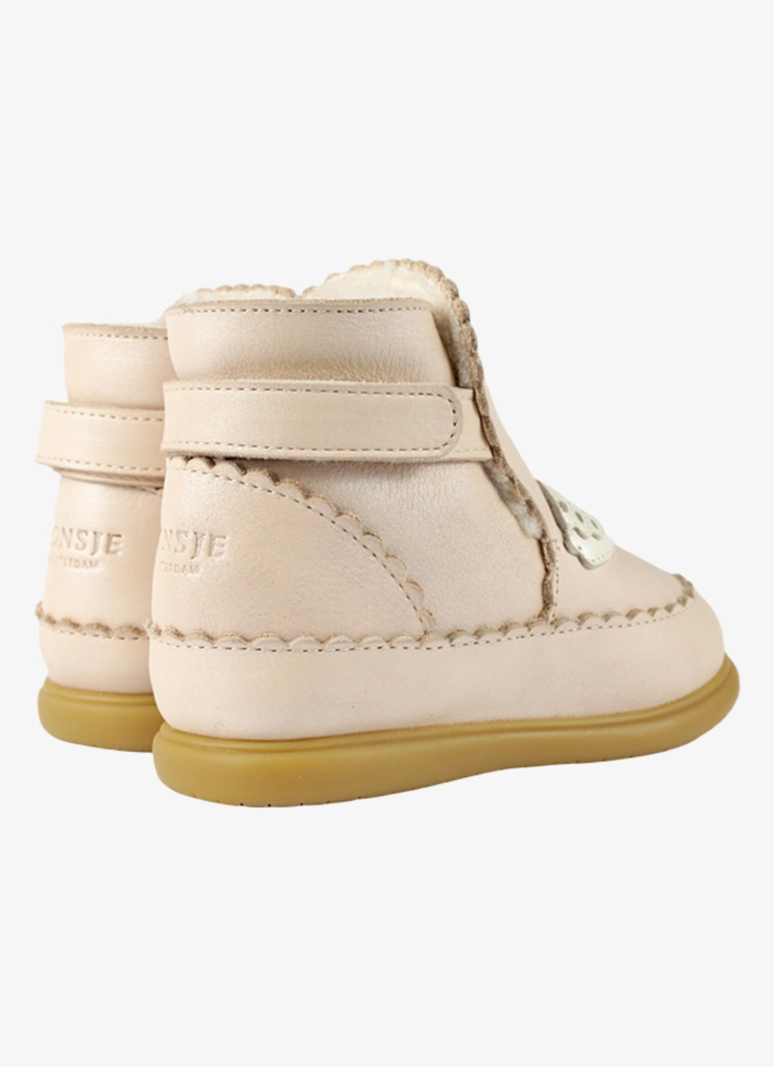 Donsje Amsterdam Boots met borduring - detail 4 beige