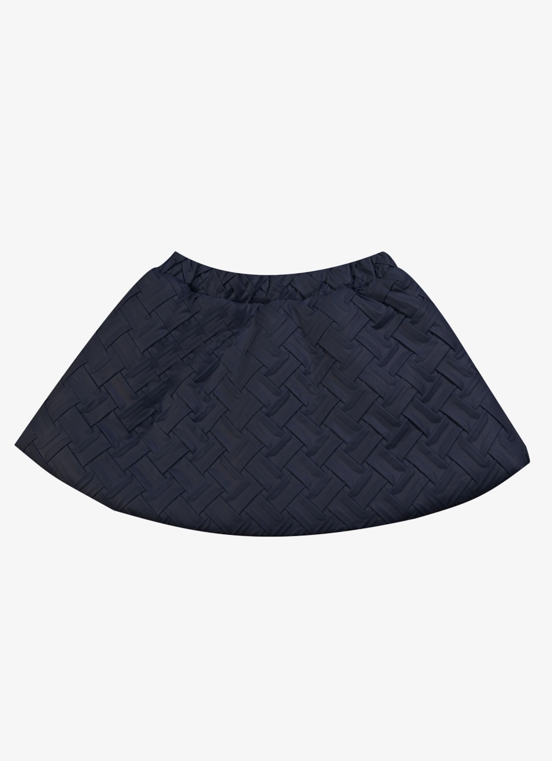 Donsje Amsterdam Camielle rok met gevlochten dessin - detail donkerblauw