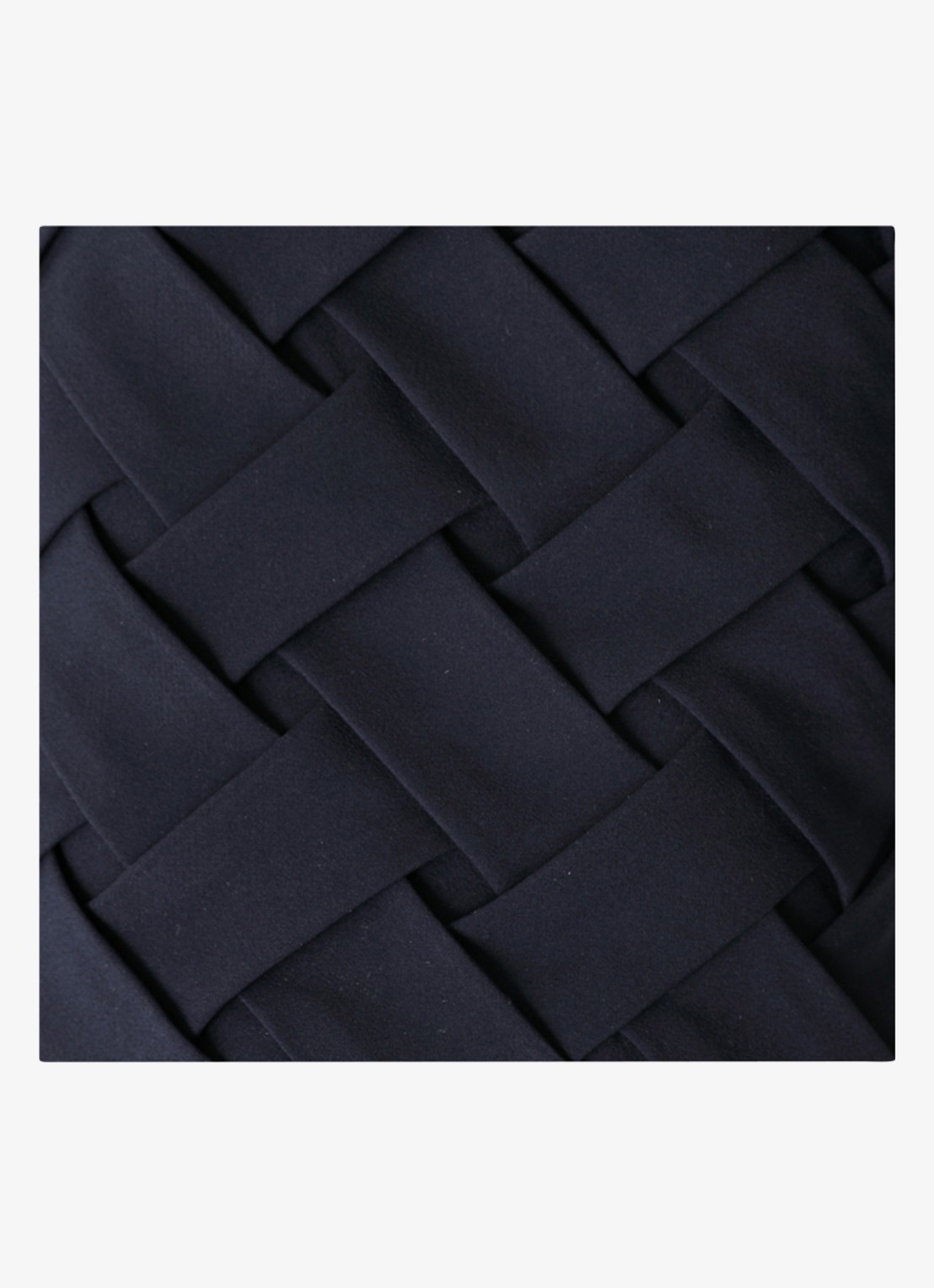 Donsje Amsterdam Camielle rok met gevlochten dessin - detail 2 donkerblauw