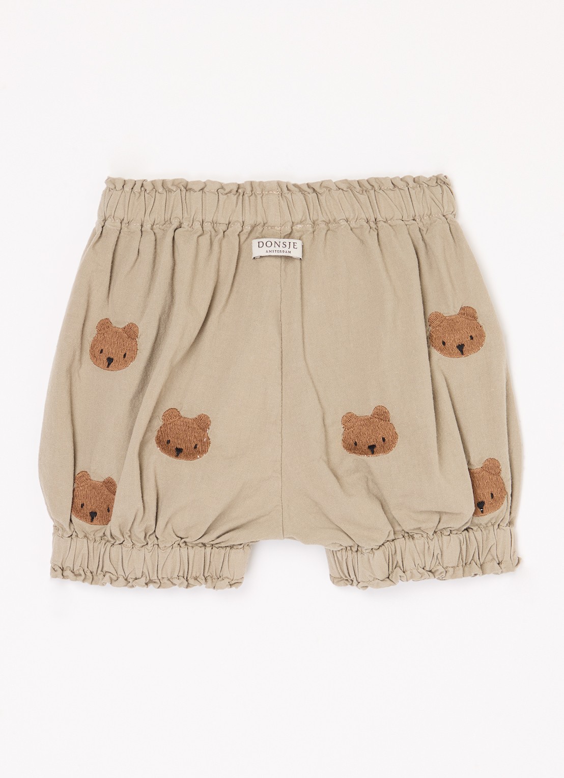 Donsje Amsterdam Carson bloomer van  katoen - achterkant 5 khaki