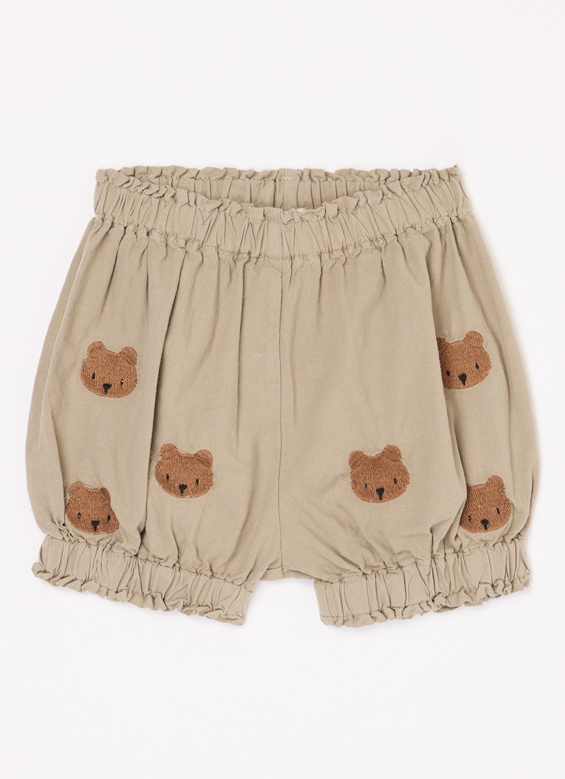 Donsje Amsterdam Carson bloomer van  katoen - voorkant khaki
