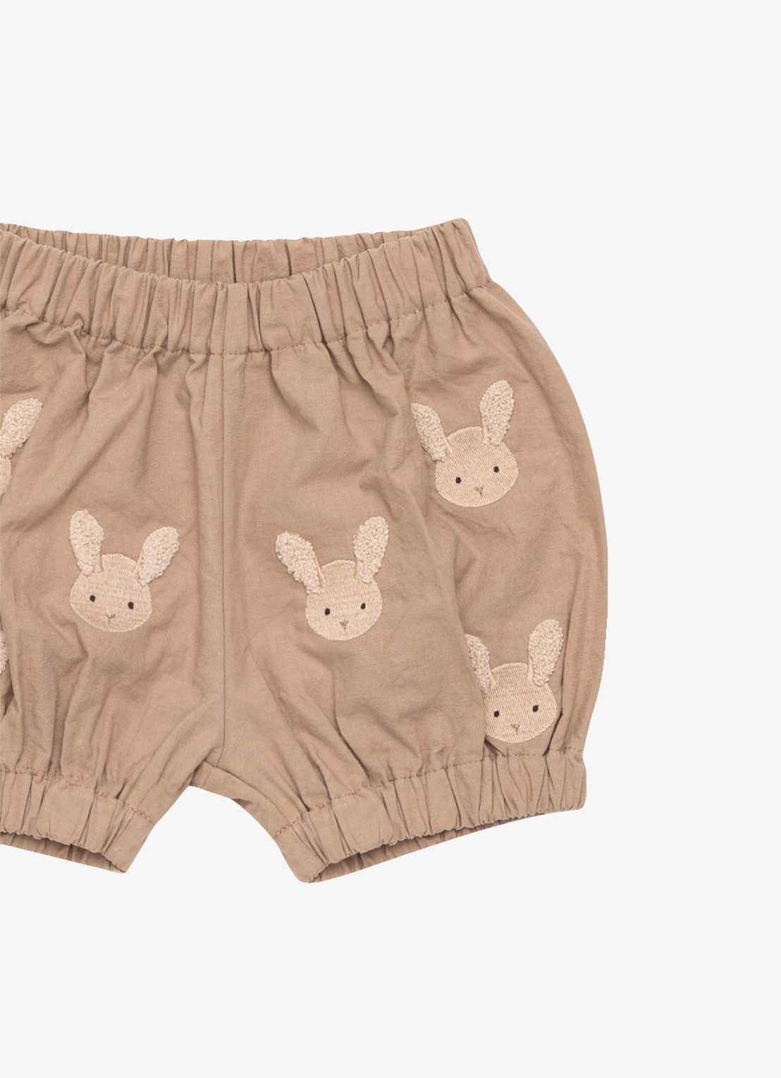 Donsje Amsterdam Carson Fluffy Bunnies bloomer van katoen  - detail 3 beige