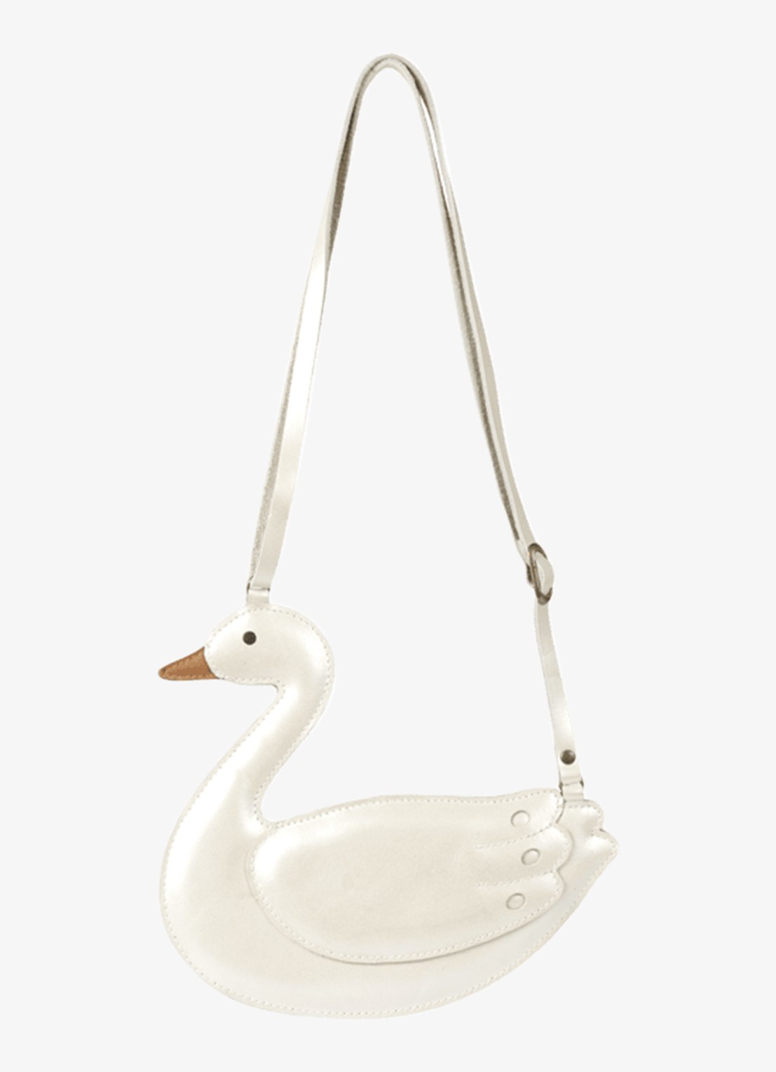 Donsje Amsterdam Chiem crossbody tas - achterkant 3 gebroken wit