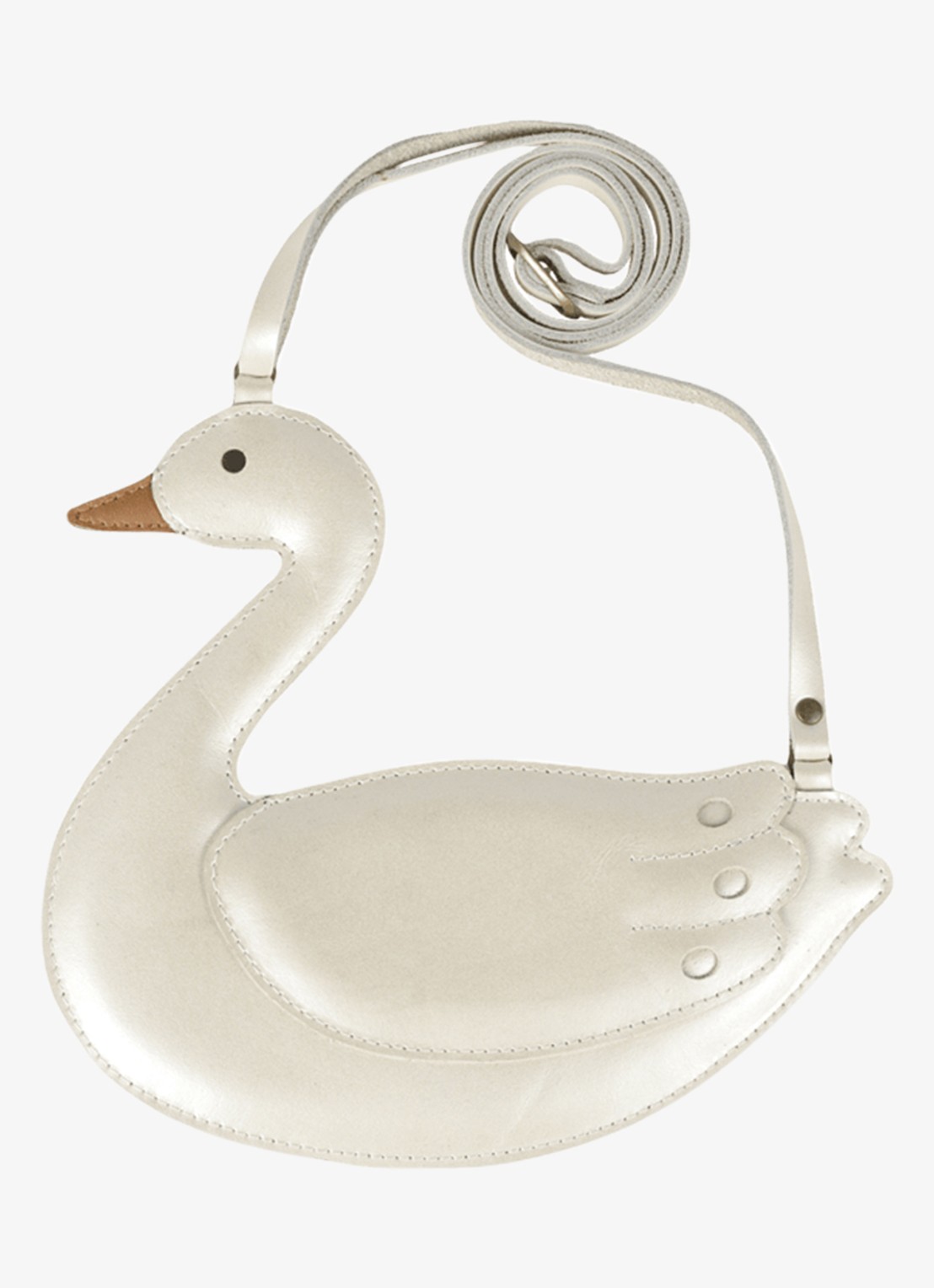 Donsje Amsterdam Chiem crossbody tas - voorkant gebroken wit