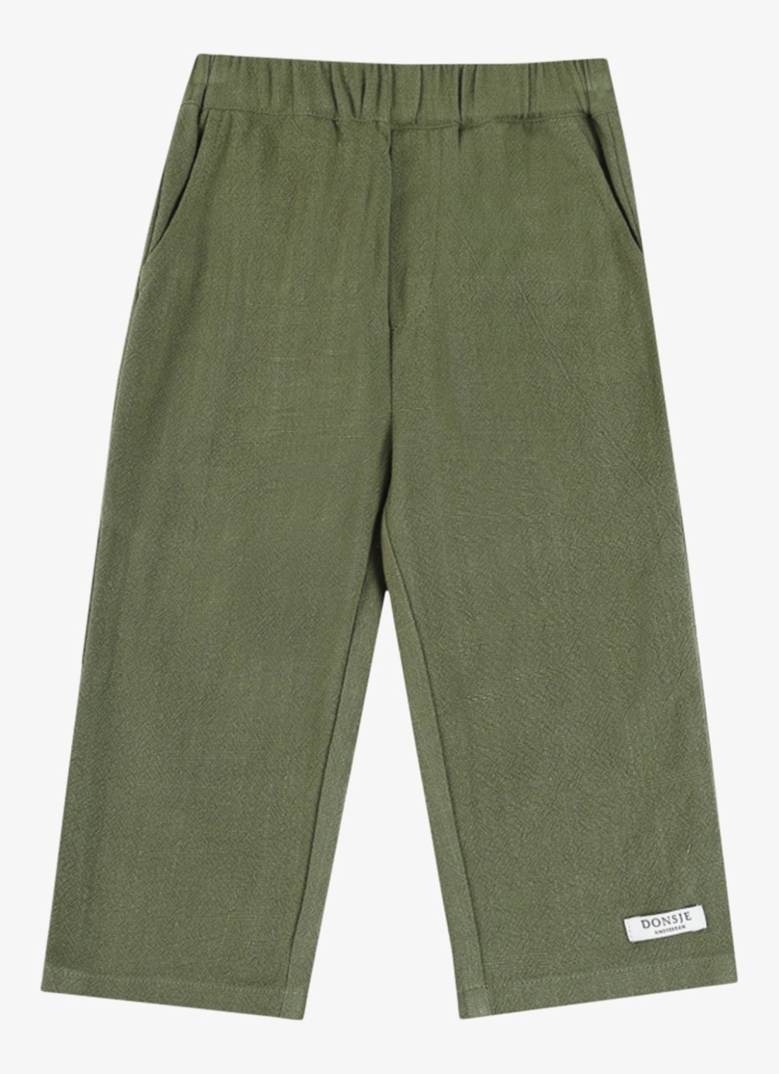 Donsje Amsterdam Dado pantalon met steekzakken - voorkant groen