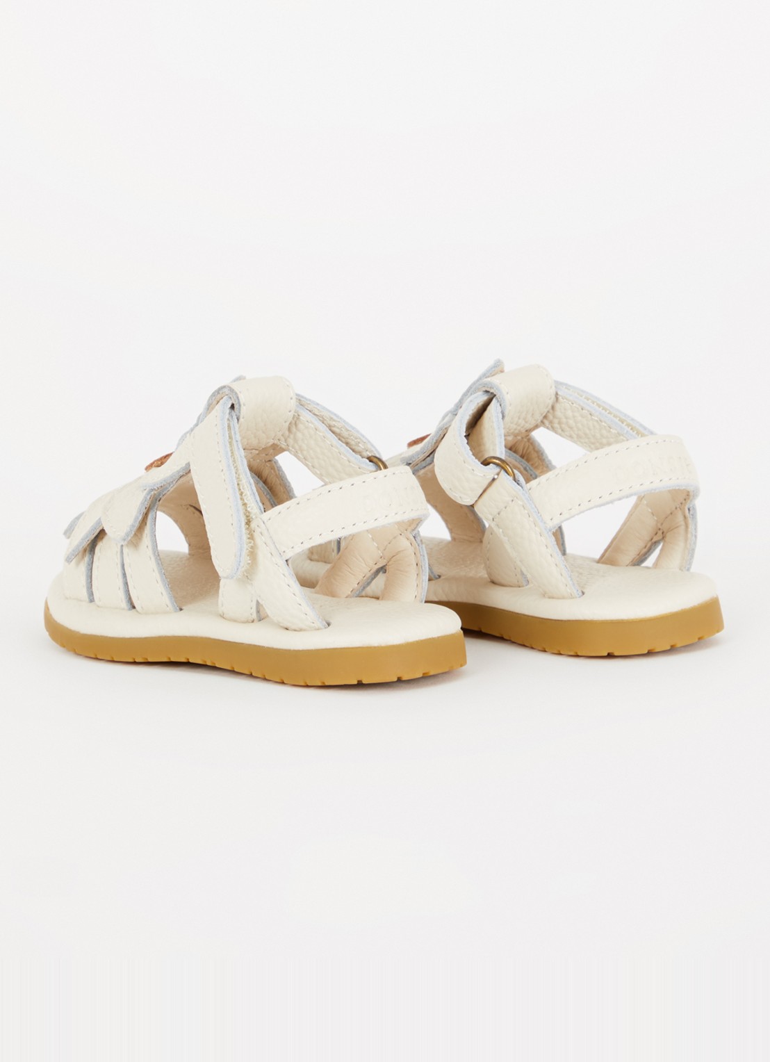 Donsje Amsterdam Daisy sandaal van leer - achterkant 4 gebroken wit