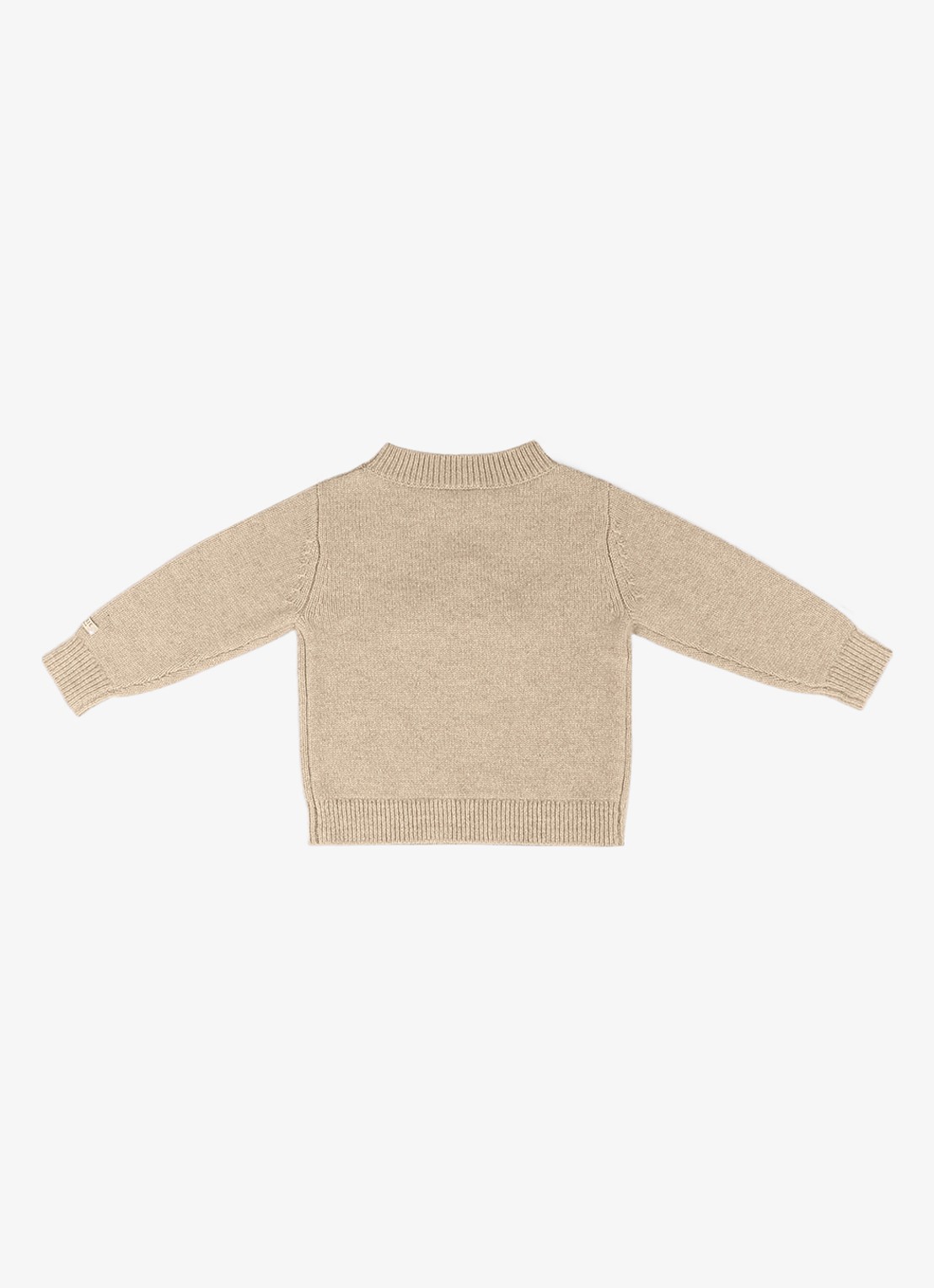 Donsje Amsterdam Denn Merino Wool Sweater | Bear - achterkant beige