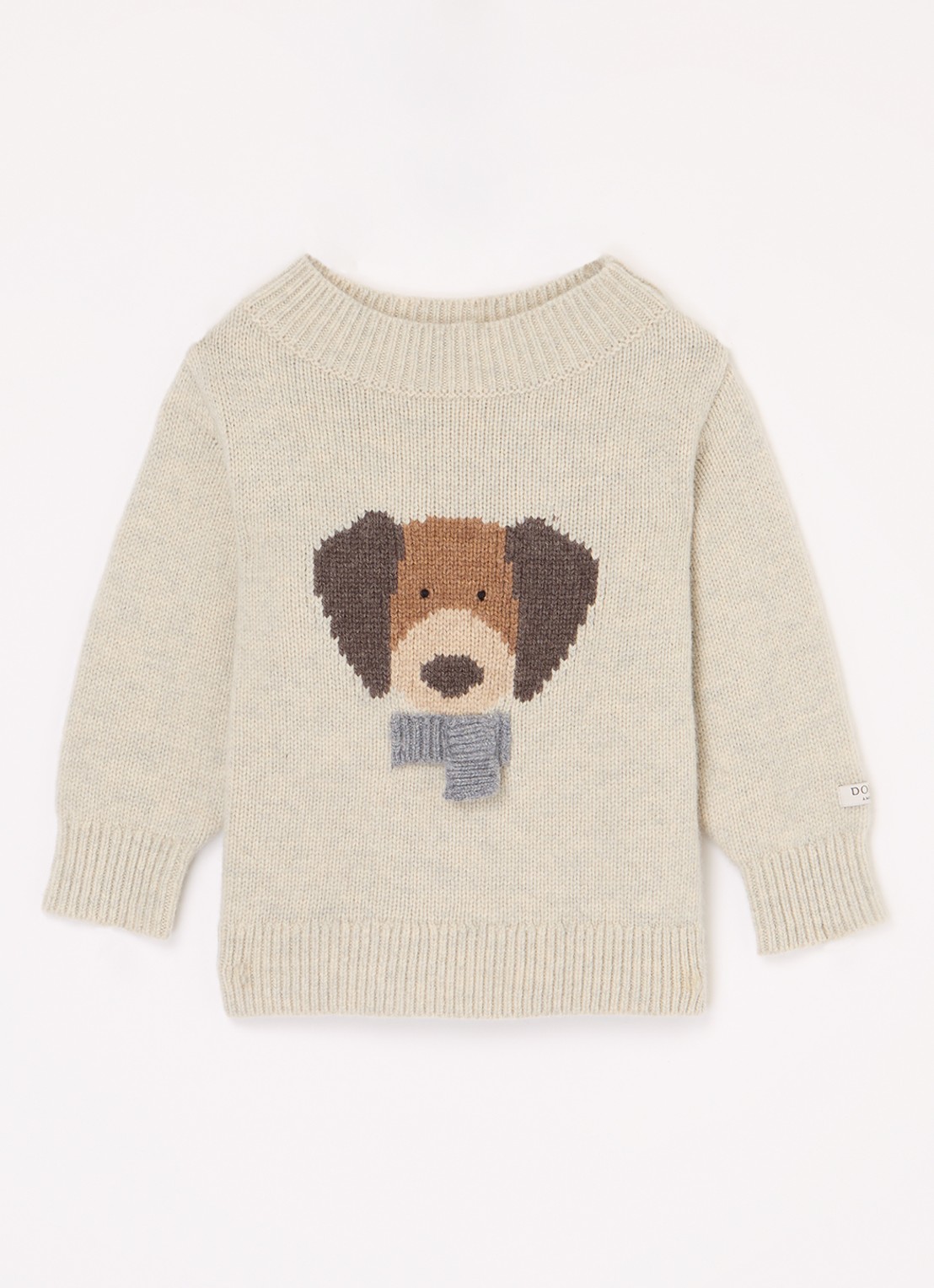 Donsje Amsterdam Denn Merino Wool Sweater | Lammy - voorkant beige