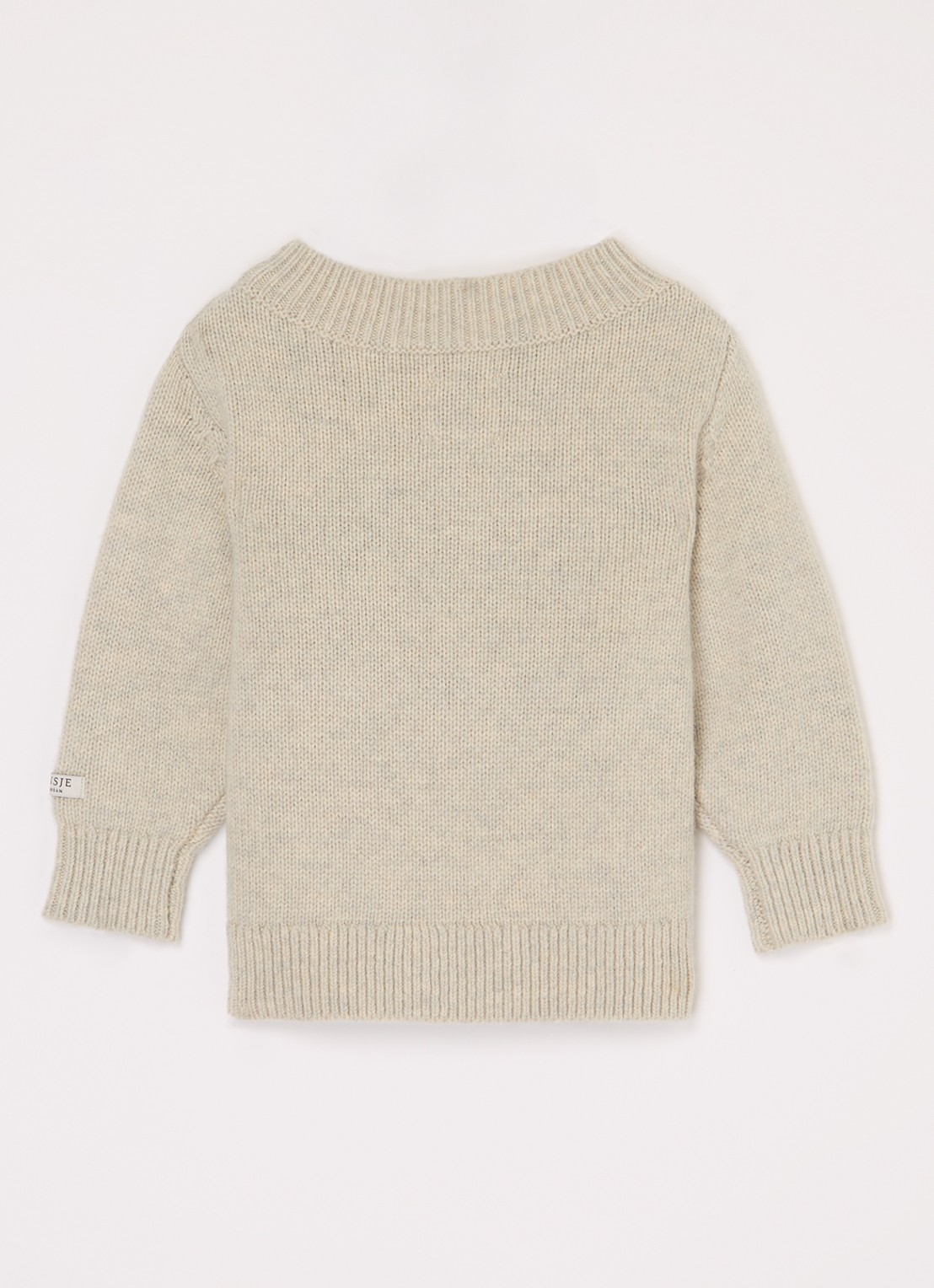 Donsje Amsterdam Denn Merino Wool Sweater | Lammy - voorkant 2 beige