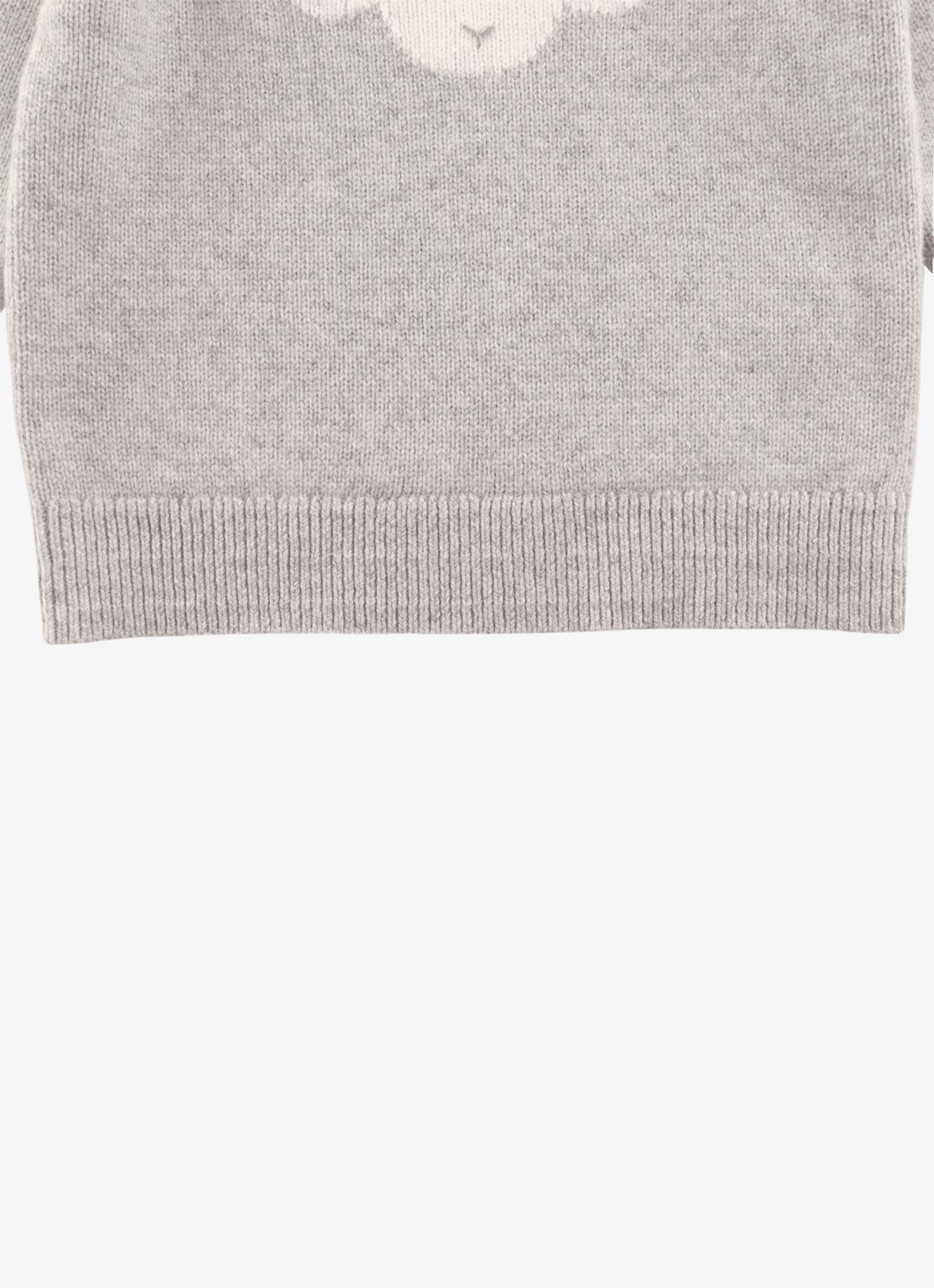 Donsje Amsterdam Denn Merino Wool Sweater | Lammy - detail 2 grijsmele